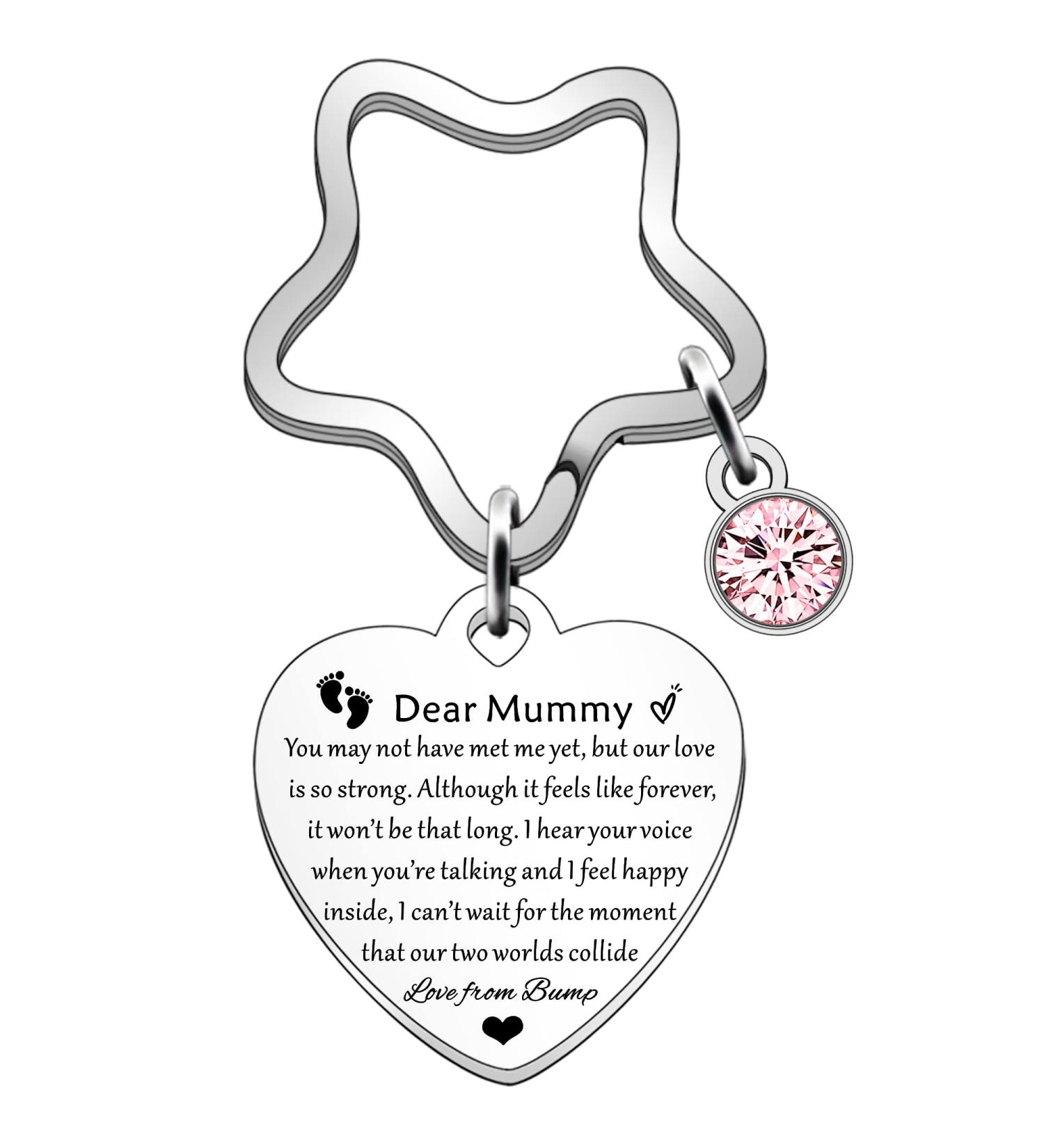 SDOFY Mummy to Be Gifts New Mum Gifts Mum to be Keyring Pregnancy Gifts for Mum Mothers Day Gift
