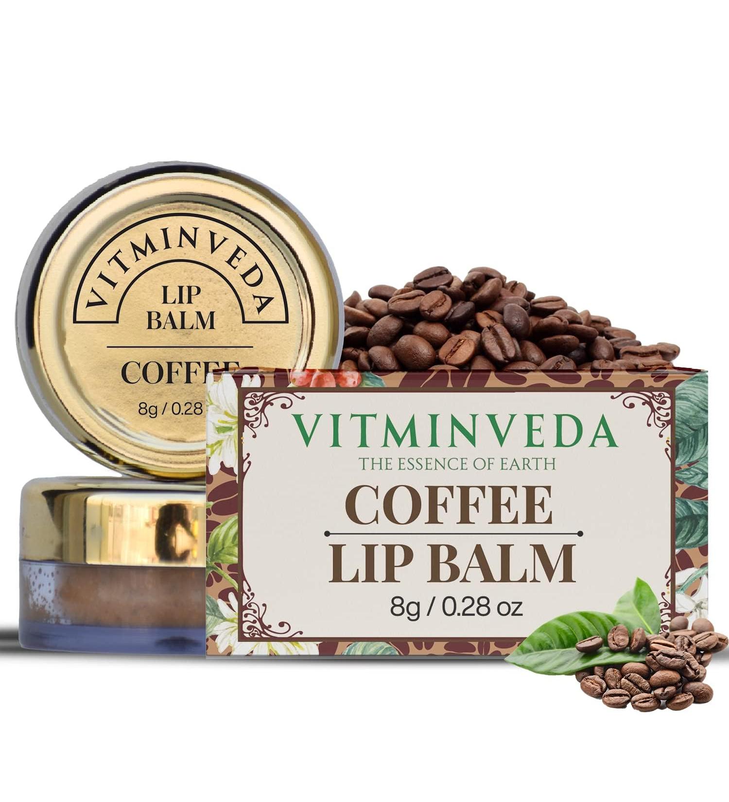 BEMT Coffee Lip Balm for Women & Men 8g | Shea Butter & Natural Oils for Soft Smooth Lips | Paraben & Sulfate Free Moisturizing Lip Care