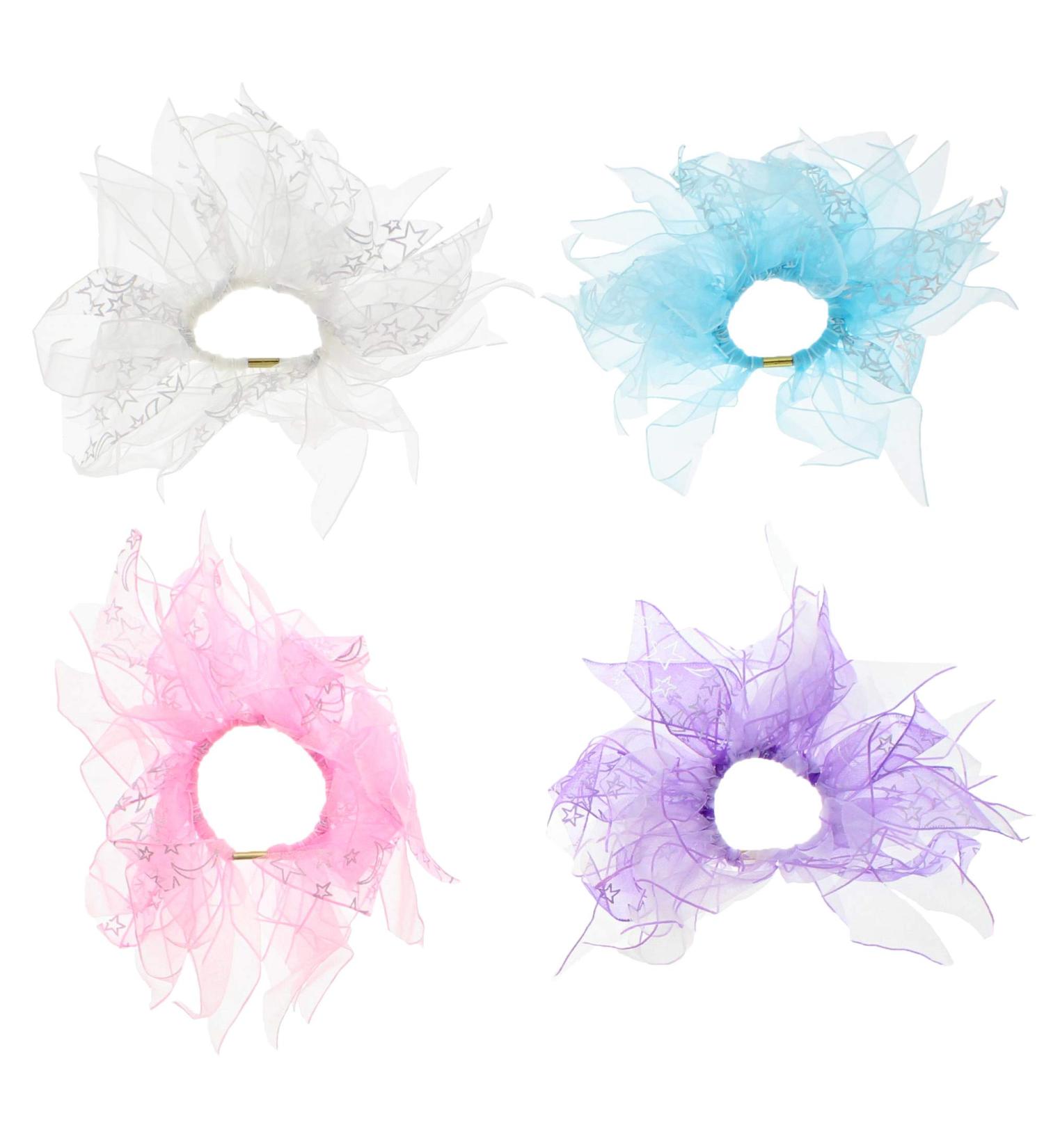 Zac's Alter Ego Set of 4 Double Layer Windmill Scrunchies With Stars - Buy Online on GoSupps.com
