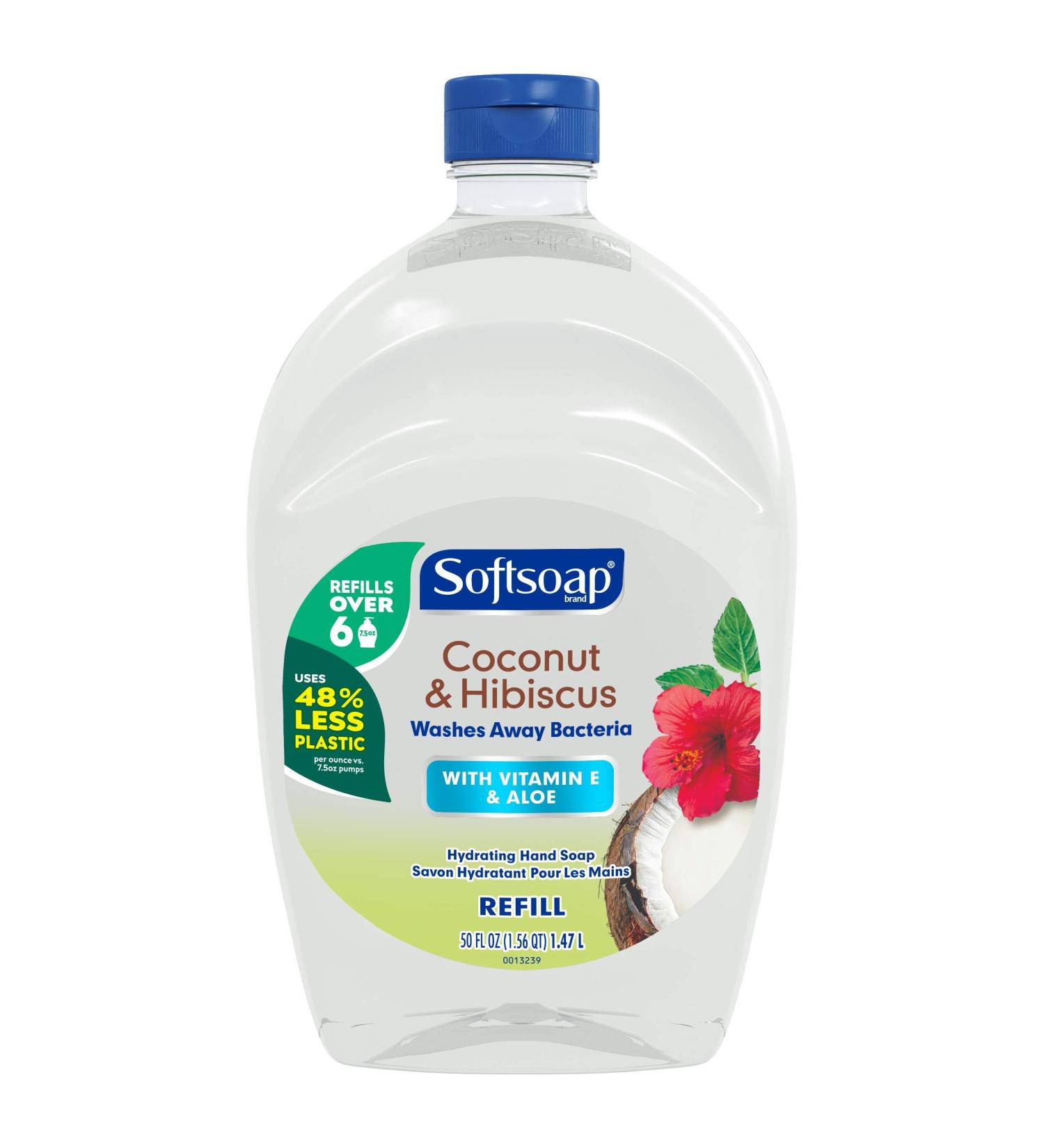 Softsoap Coconut & Hibiscus Hand Soap Refill - 50 Fl. Oz - Buy Online on GoSupps.com