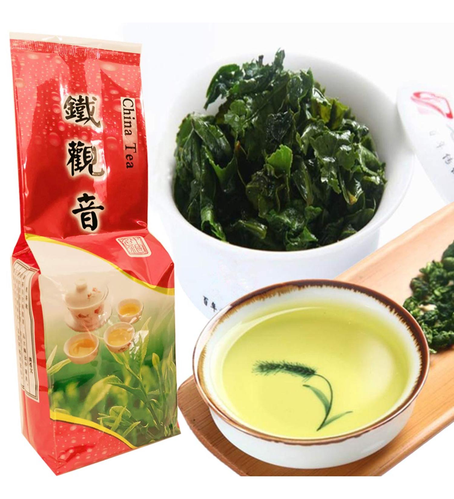 Oolong Tea 250g | Organic Tieguanyin Green Tea | Health Benefits | Premium Chinese Green Food - Buy Online on GoSupps.com