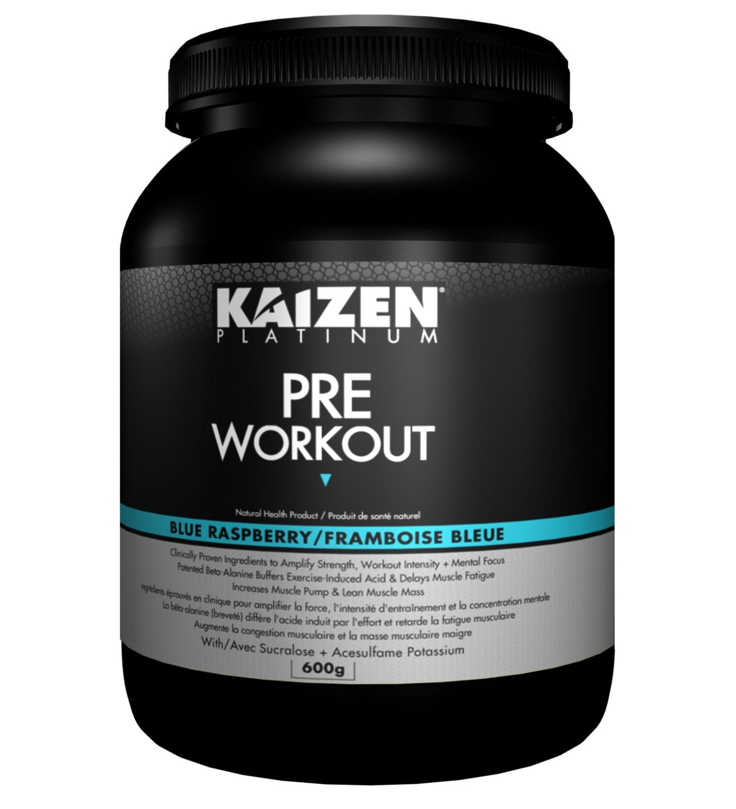 Kaizen Pre-Workout Platinum Blue Raspberry 600 Gram