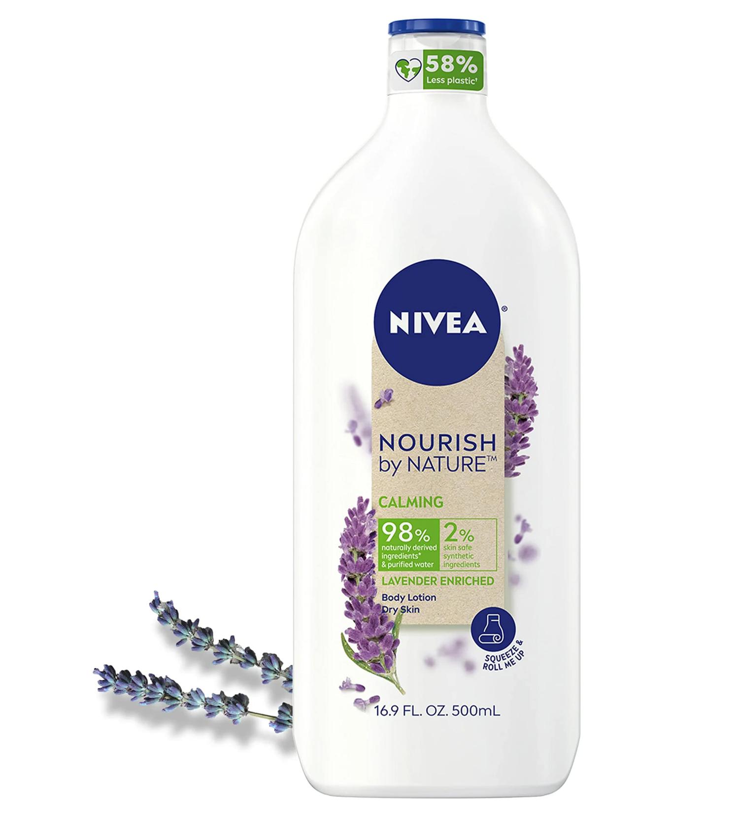 NIVEA Calming Lavender Enriched Body Lotion 16.9 fl oz - Nourish Dry Skin - Buy Online on GoSupps.com