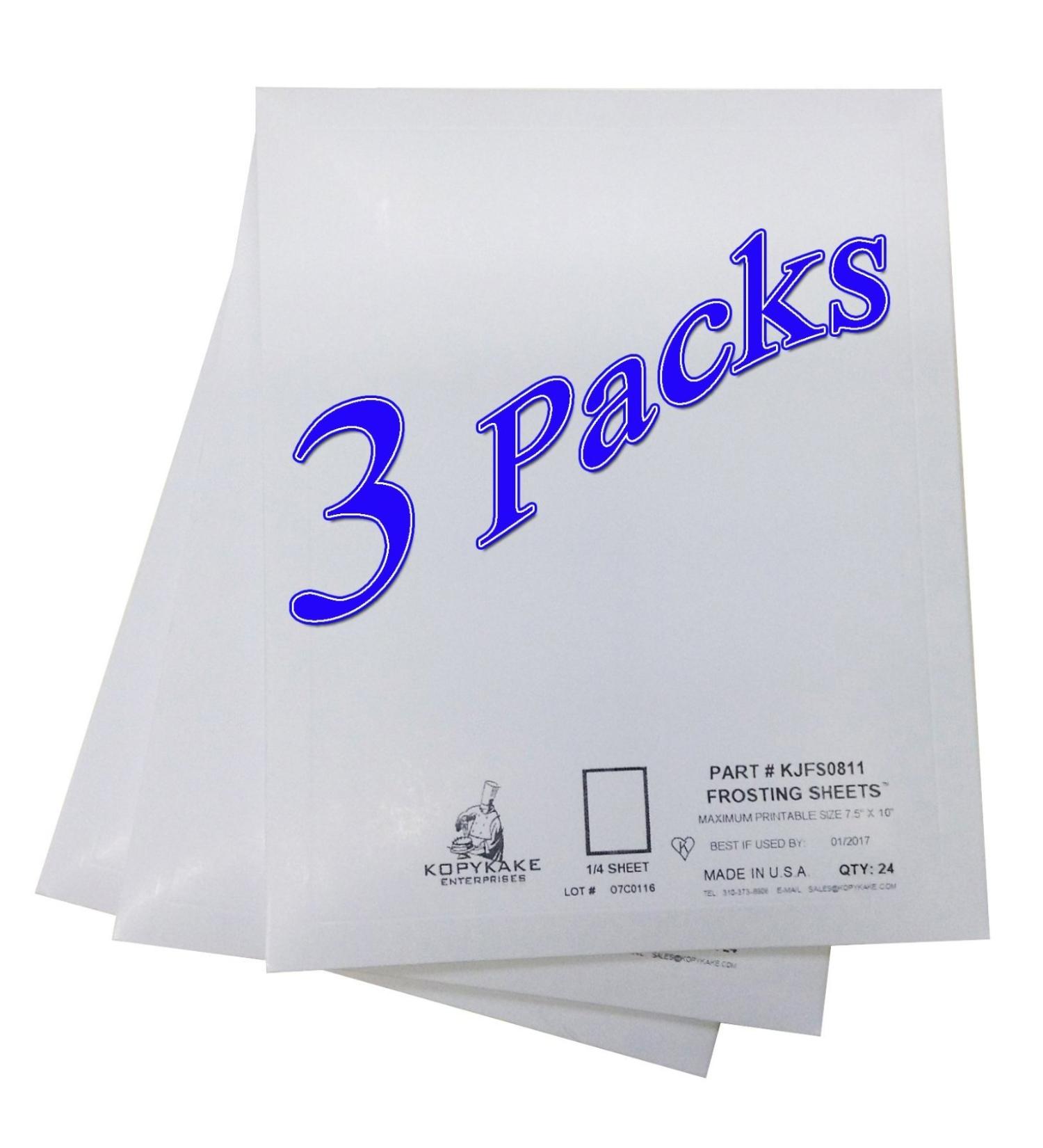 Kopykake Frosting Sheets (1/4 Sheet) - High-Quality Edible Printing Paper - Buy Online on GoSupps.com