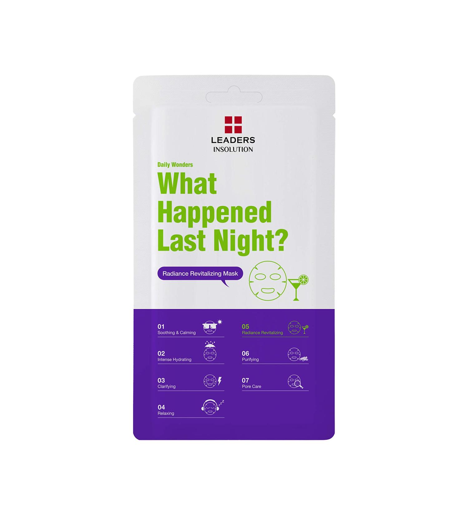 Leaders Insolution Daily Wonders What Happened Last Night 1 Sheet Mask - 0.84 fl oz (25 ml) for Radiant Skin - Buy Online on GoSupps.com