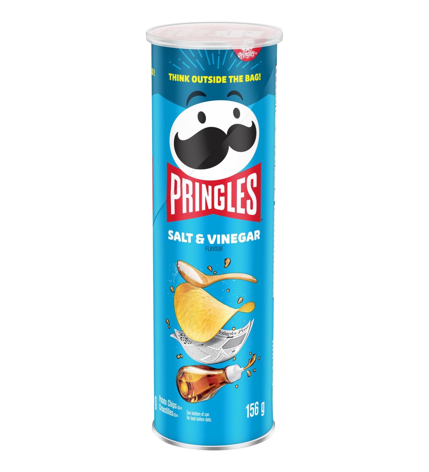 Pringles Salt and Vinegar Chips 156 g (Pack of 1) Cheese Potato Chips Salt & Vinegar 156 g (Pack of 1) - Buy Online on GoSupps.com