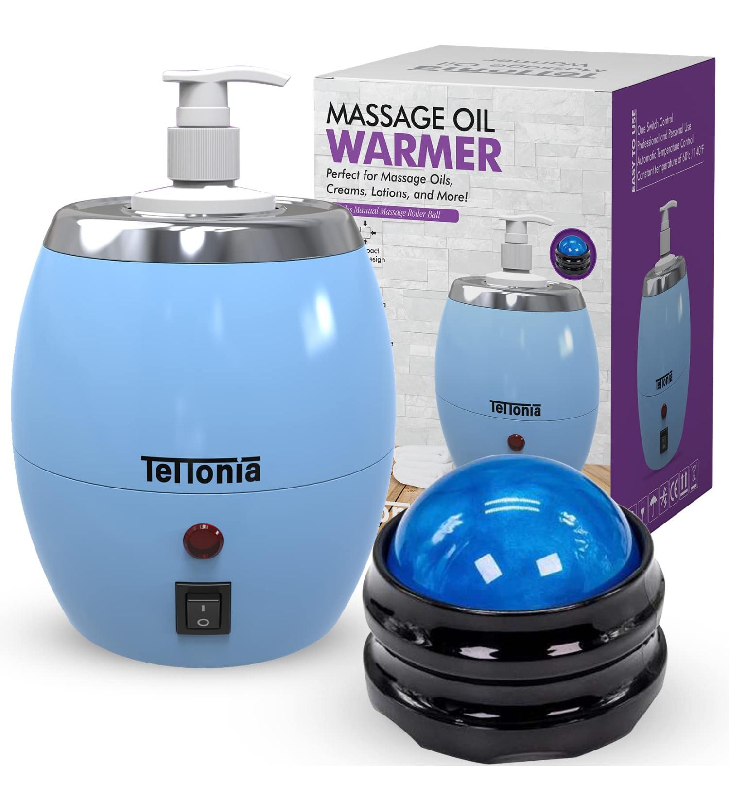 Chauffe-bouteille d'huile de massage/lotion Auto-temp rature (Bleu pastel) - Buy Online on GoSupps.com