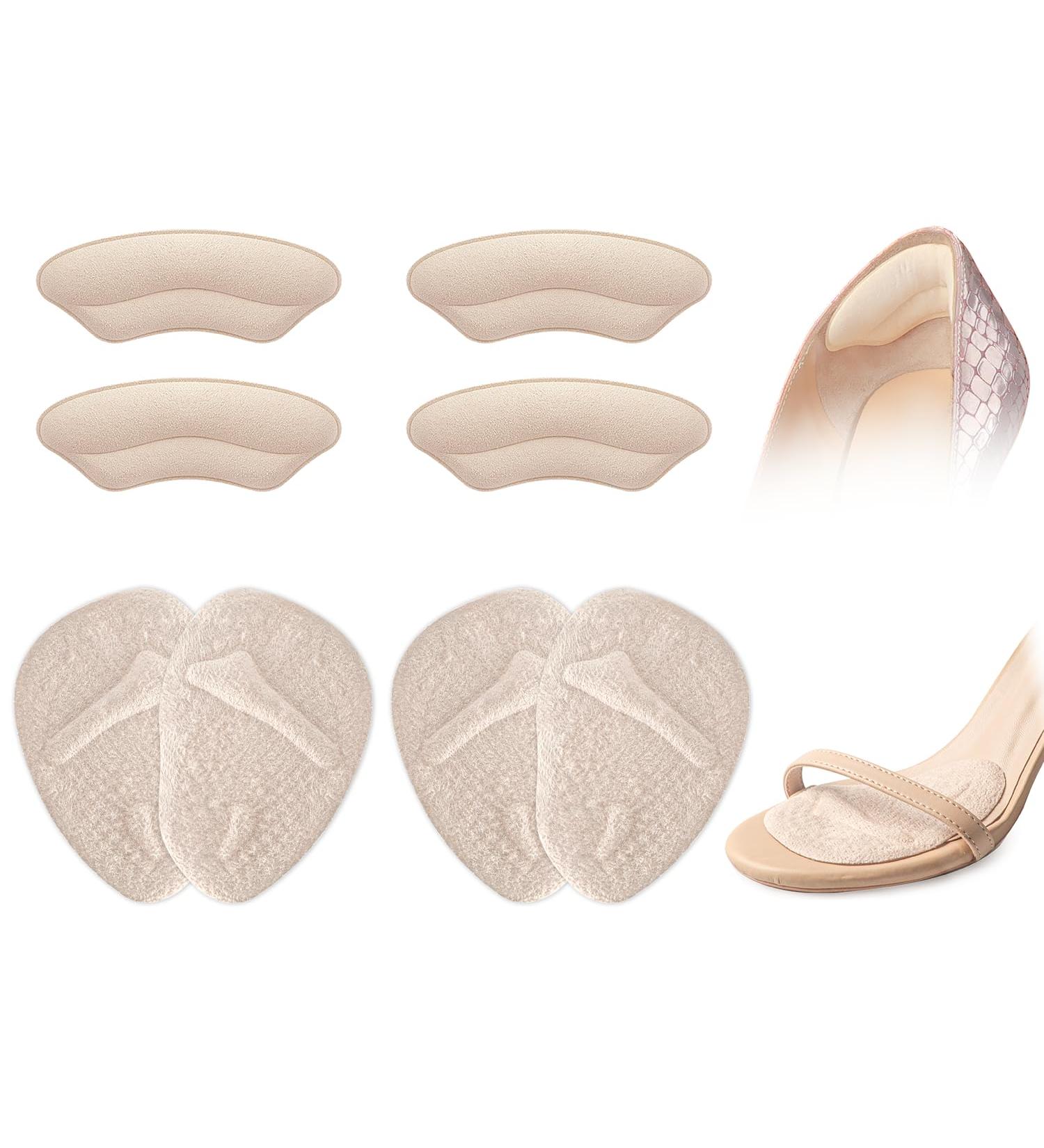 Metatarsal Pads for Women - Heel Inserts to Reduce Foot Pain & Prevent Sliding - Comfortable Shoe Inserts (Pale Apricot - Buy Online on GoSupps.com