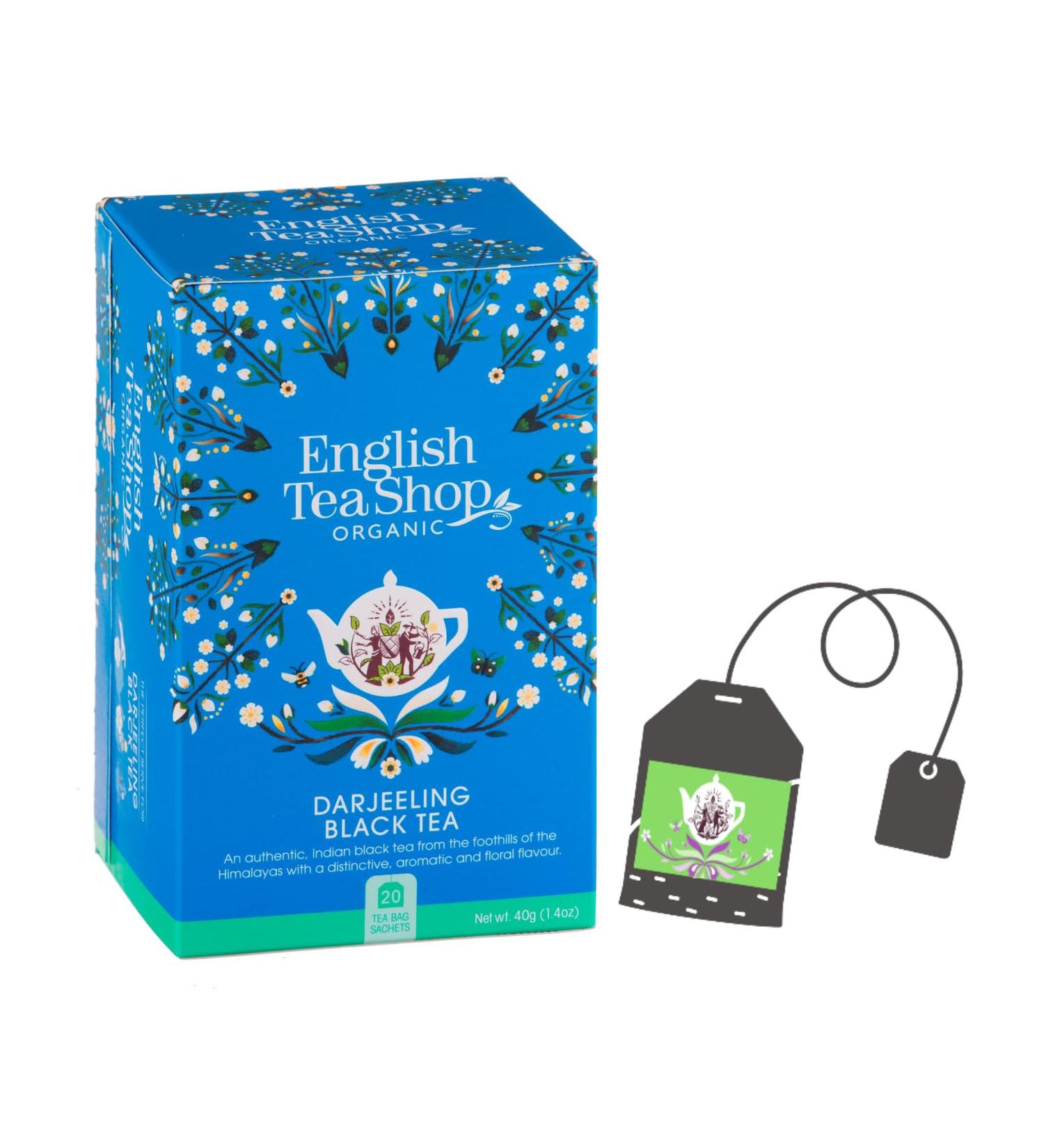  English Tea Shop English Tea Shop | Organic Darjeeling Black Tea | Indian Black Tea - 20 Tea Bags (40 Gr) - Buy Online on GoSupps.com