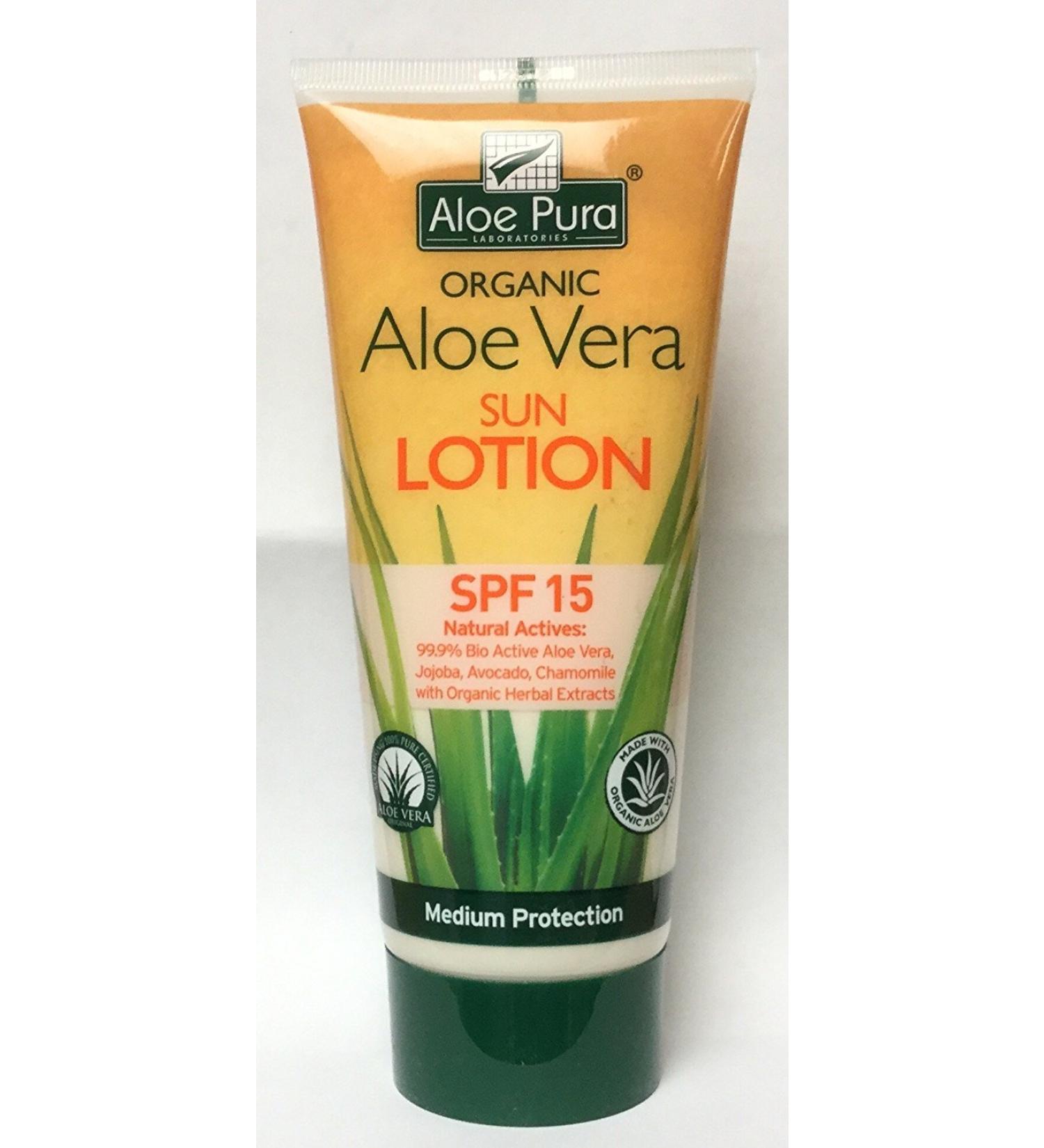 Body sunscreen SPF15 Aloe Vera 200 ml Aloe Pura