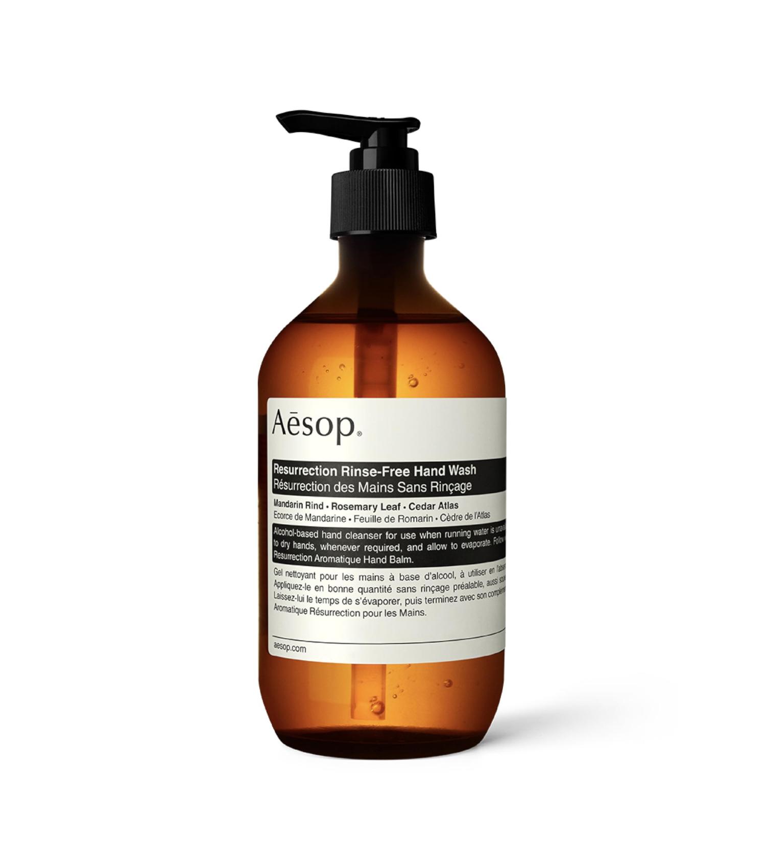 Aesop Resurrection Rinse-Free Hand Wash - Cleanse & Hydrate Alcohol-Based | 16.9 oz | International Shipping Available - Buy Online on GoSupps.com
