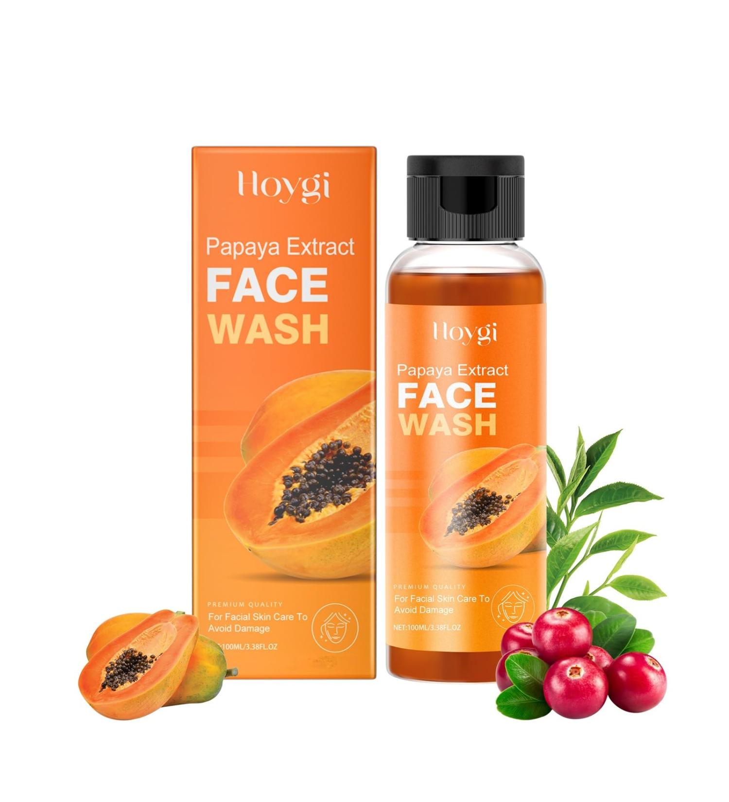 Nettoyant Visage La Papaye - Nettoyant Visage Doux Non Raffermissant Et Hydratant For Une Peau Hydrat e Radieuse Et Douce(3PCS) - Buy Online on GoSupps.com
