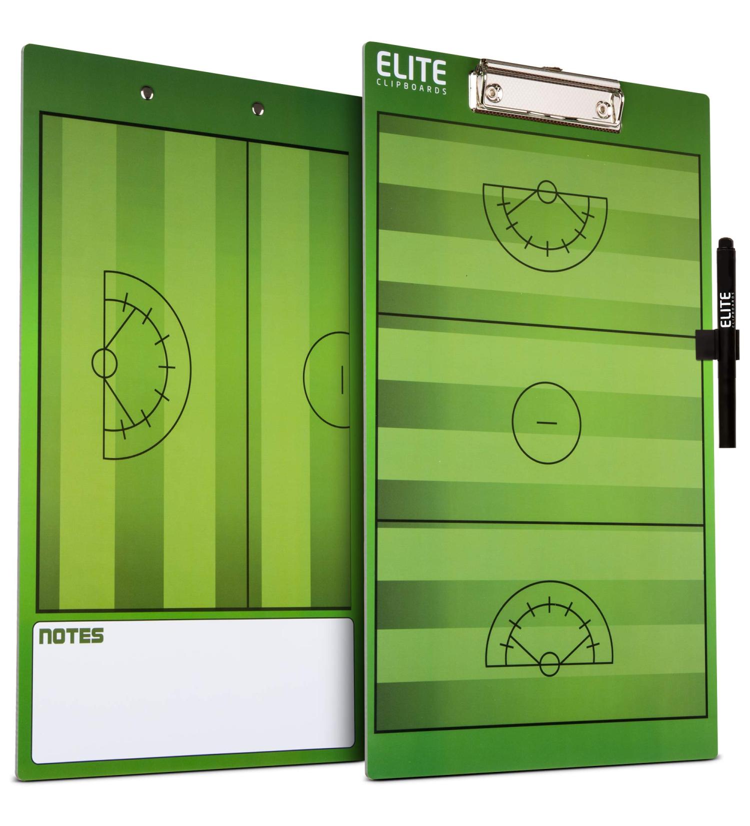 Elite Clipboards Dry Erase Women's Lacrosse Coaches Clipboard | Double-Sided Women's Lacrosse Marker Board - Buy Online on GoSupps.com
