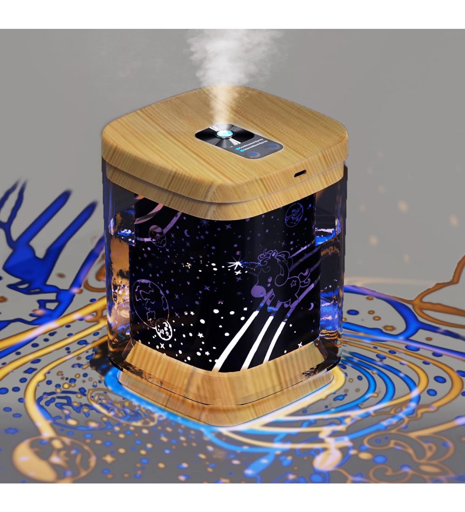 Beioue 1000ML Cool Mist Humidifier with Night Light - Home & Office Air Humidifier - Waterless Auto-Off - Light Wood Grain Design - Buy Online on GoSupps.com