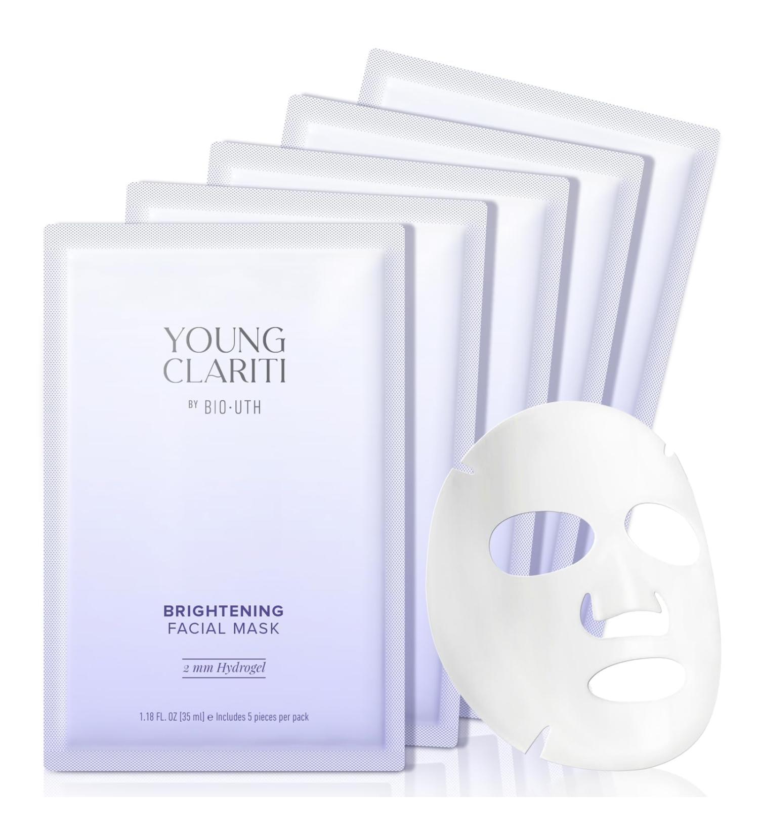 Hydrogel Face Masks - Collagen & Vitamin B3/B5 Hydrating Sheet Masks for All Skin Types (5 Pack - Buy Online on GoSupps.com