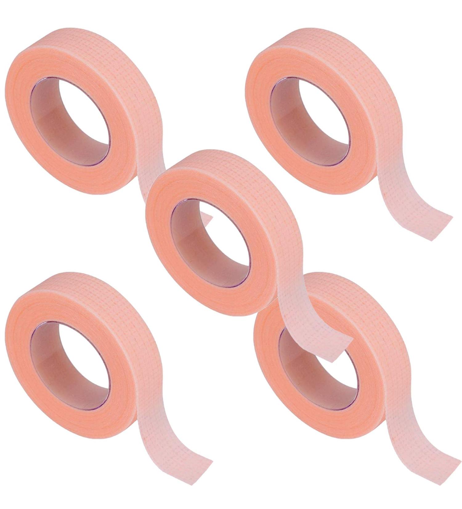 3M Micropore Paper Tape for Eyelash Extensions - Latex-Free Hypoallergenic Breathable | Colorful Pink & Green Options | Microfoam Adhesive Tape (5x Pieces) - Buy Online on GoSupps.com