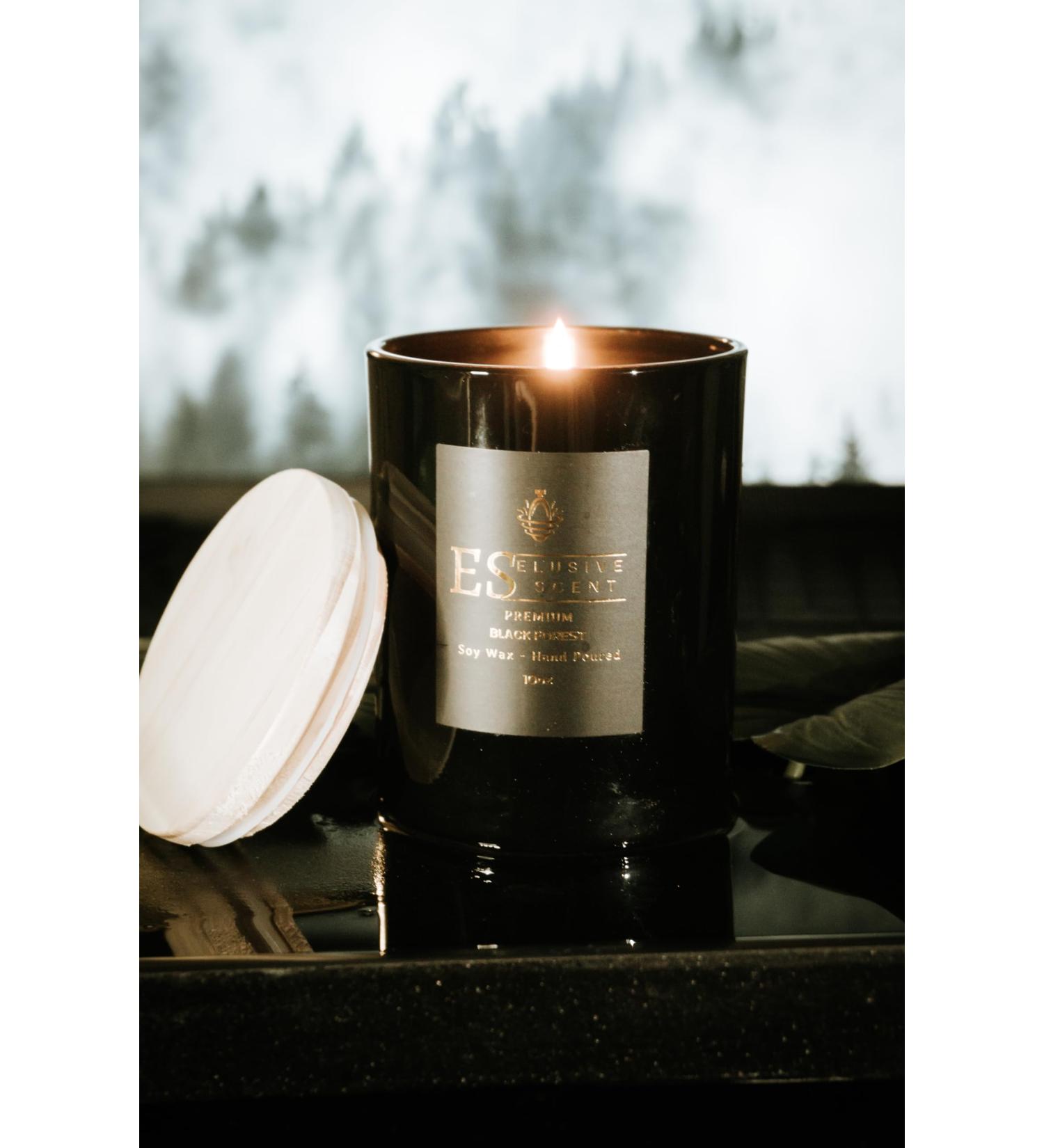 Premium Black Forest Scented Candle - 10oz 100% Soy Wax | Aromatherapy | Home Fragrance & D cor | Perfect Housewarming Gift | Odor Eliminating Elusive Scent - Buy Online on GoSupps.com