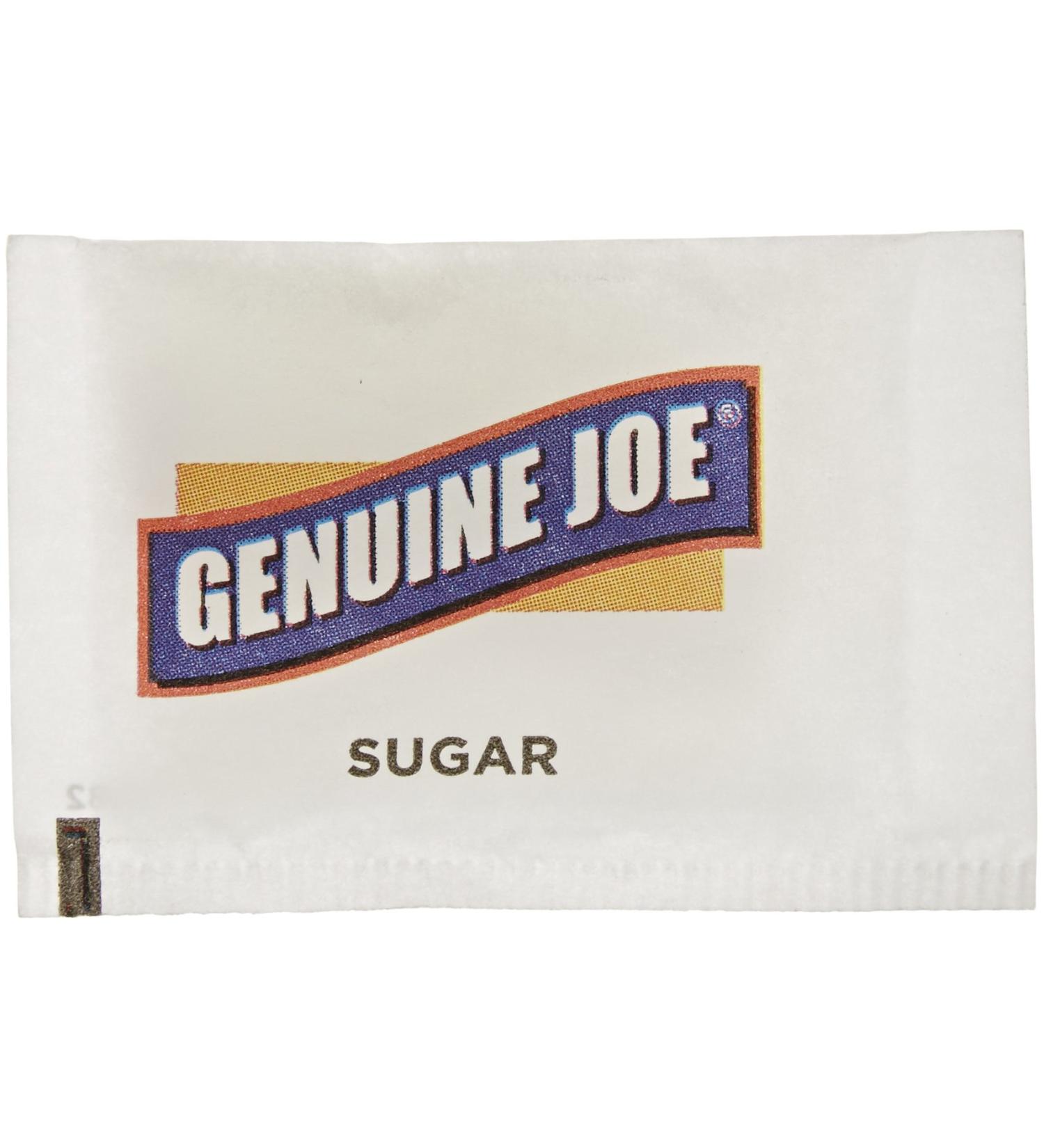 Genuine Joe GJO02390 Pure Sugar, 0.10-Ounce Packet (Pack of 1200 Packets)