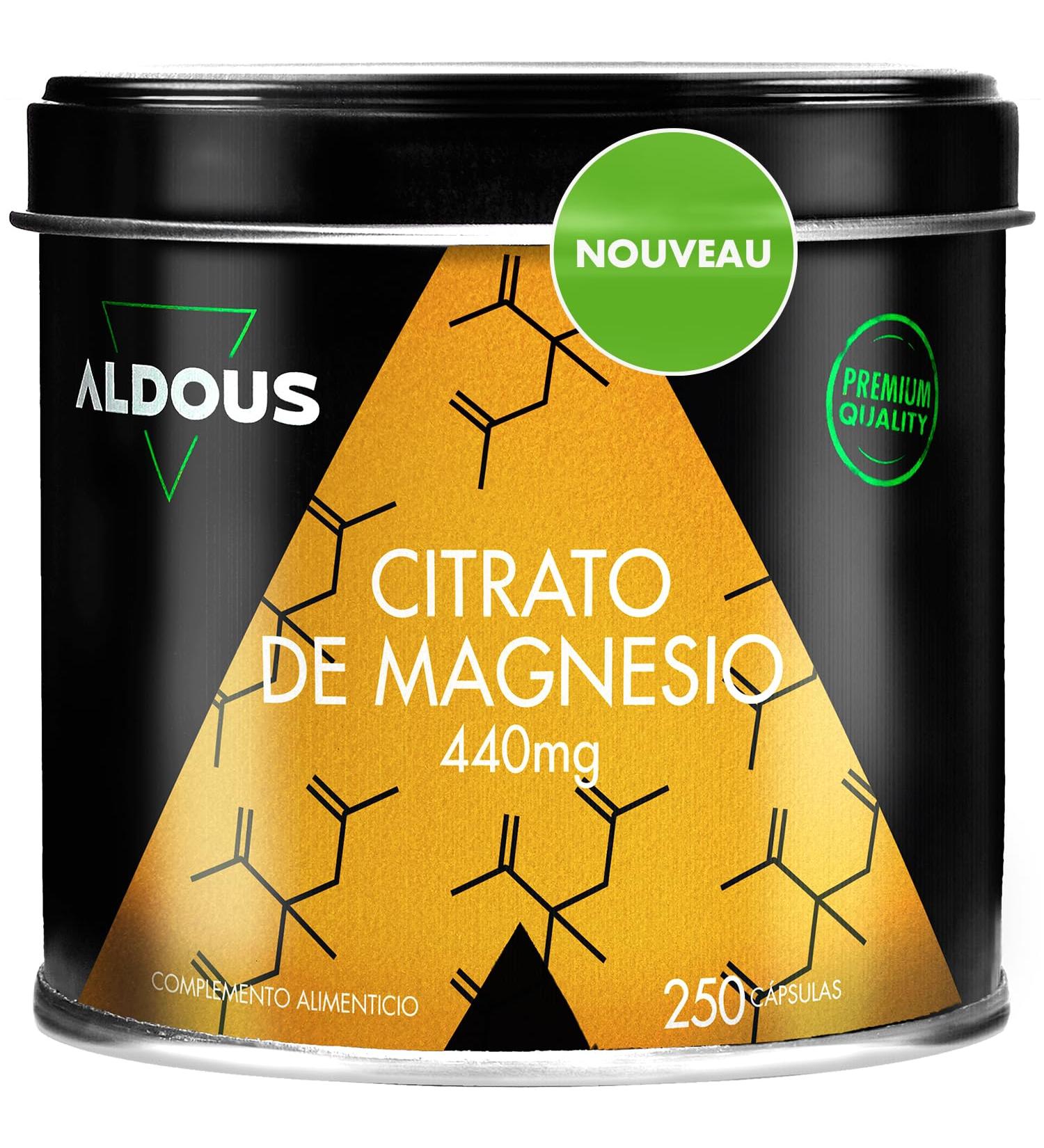 Magnesium Citrate | 250 Capsules | Elemental Magnesium 220mg | Highly Bioavailable Magnesium | Fatigue & Fatigue | Bone & Joints Muscle | Made in Europe - Buy Online on GoSupps.com