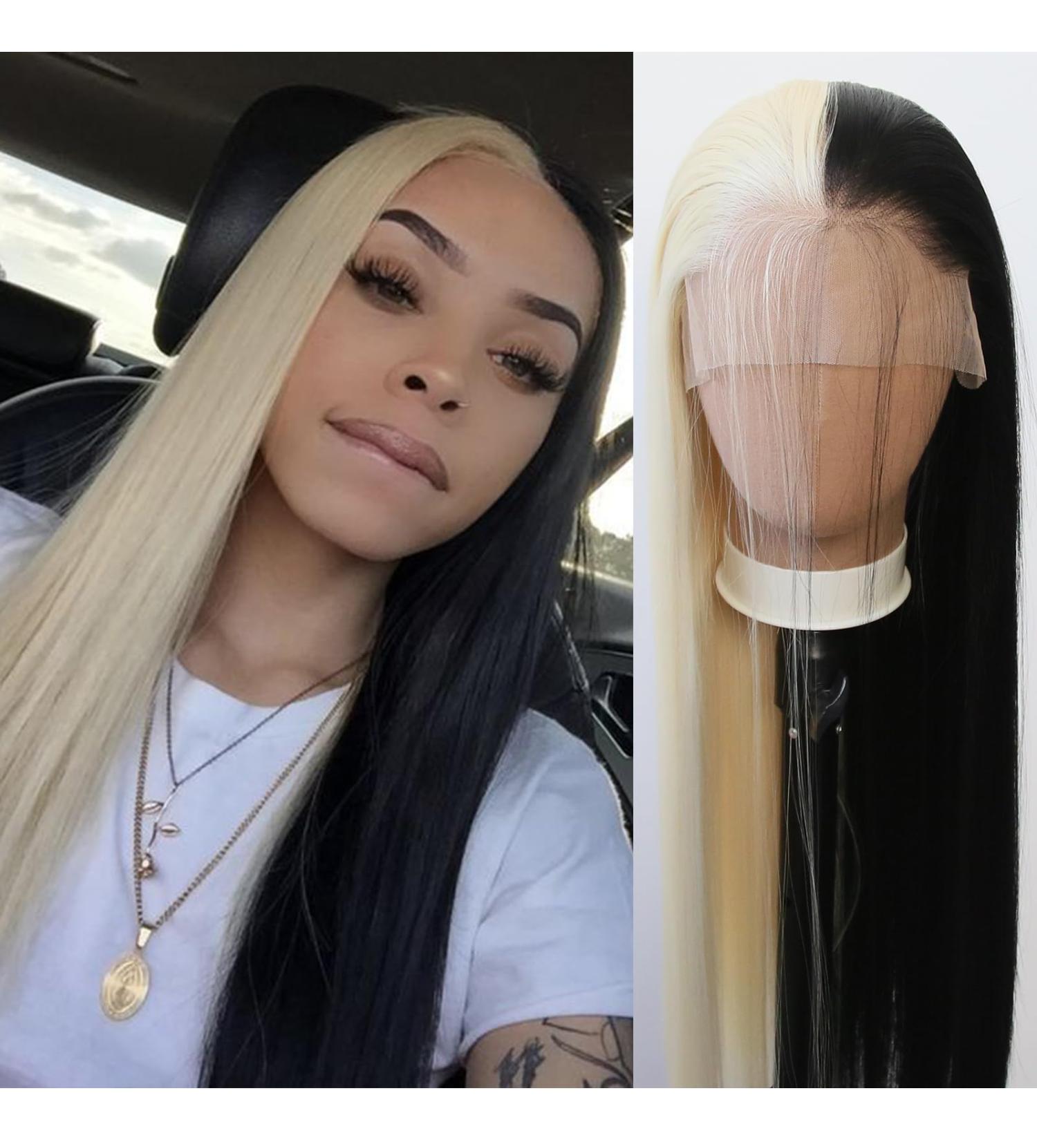 Buy Long Straight Half-Blond #613 Synthetic Wig | Heat-Resistant | Hand-Linked Cosplay | International Shipping - Buy Online on GoSupps.com