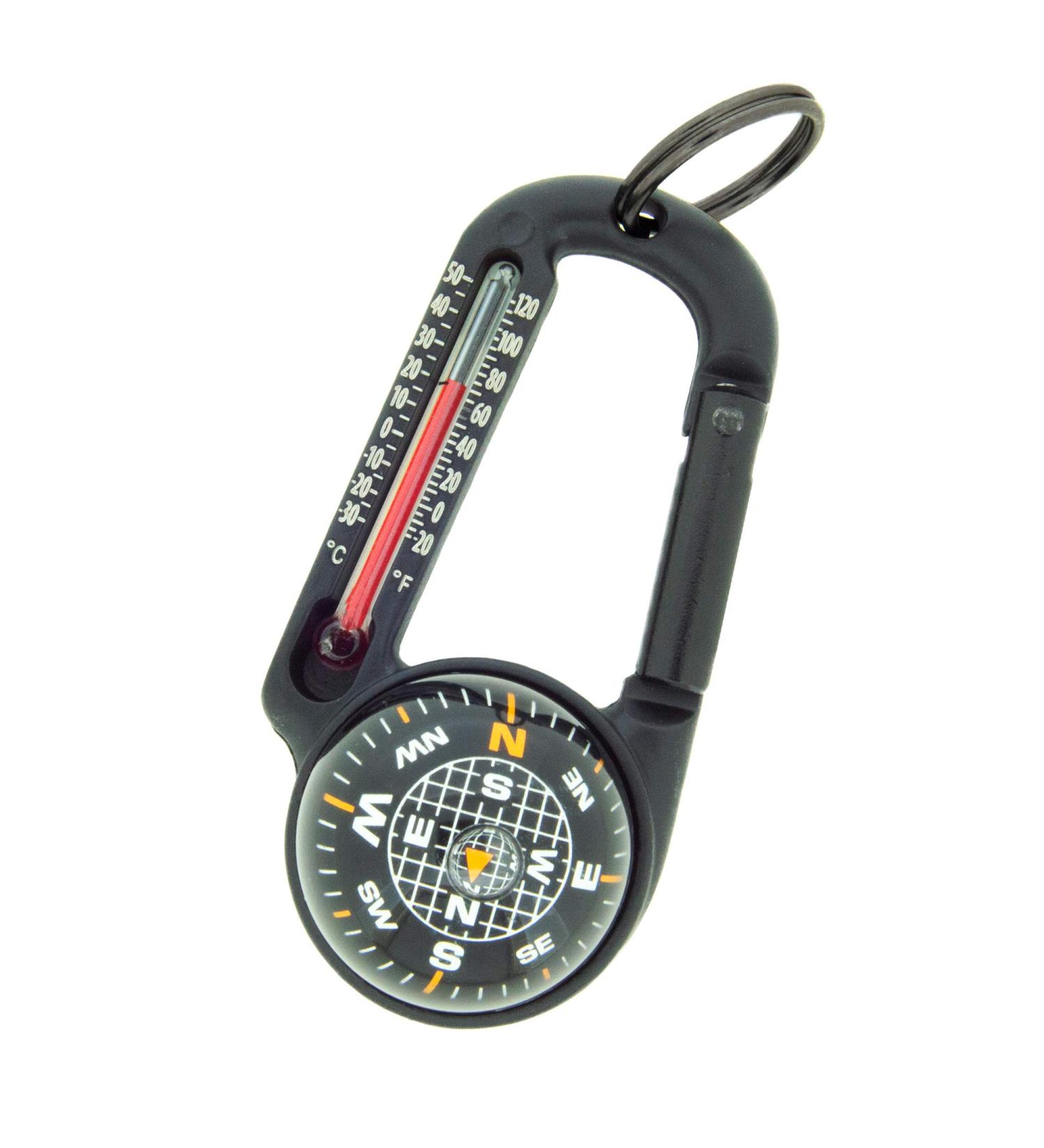 Sun Company TempaComp - Ball Compass Thermometer Carabiner | Outdoor Camping Hiking Accessory | Ultralight Navigation Orienteering Tool - Buy Online on GoSupps.com