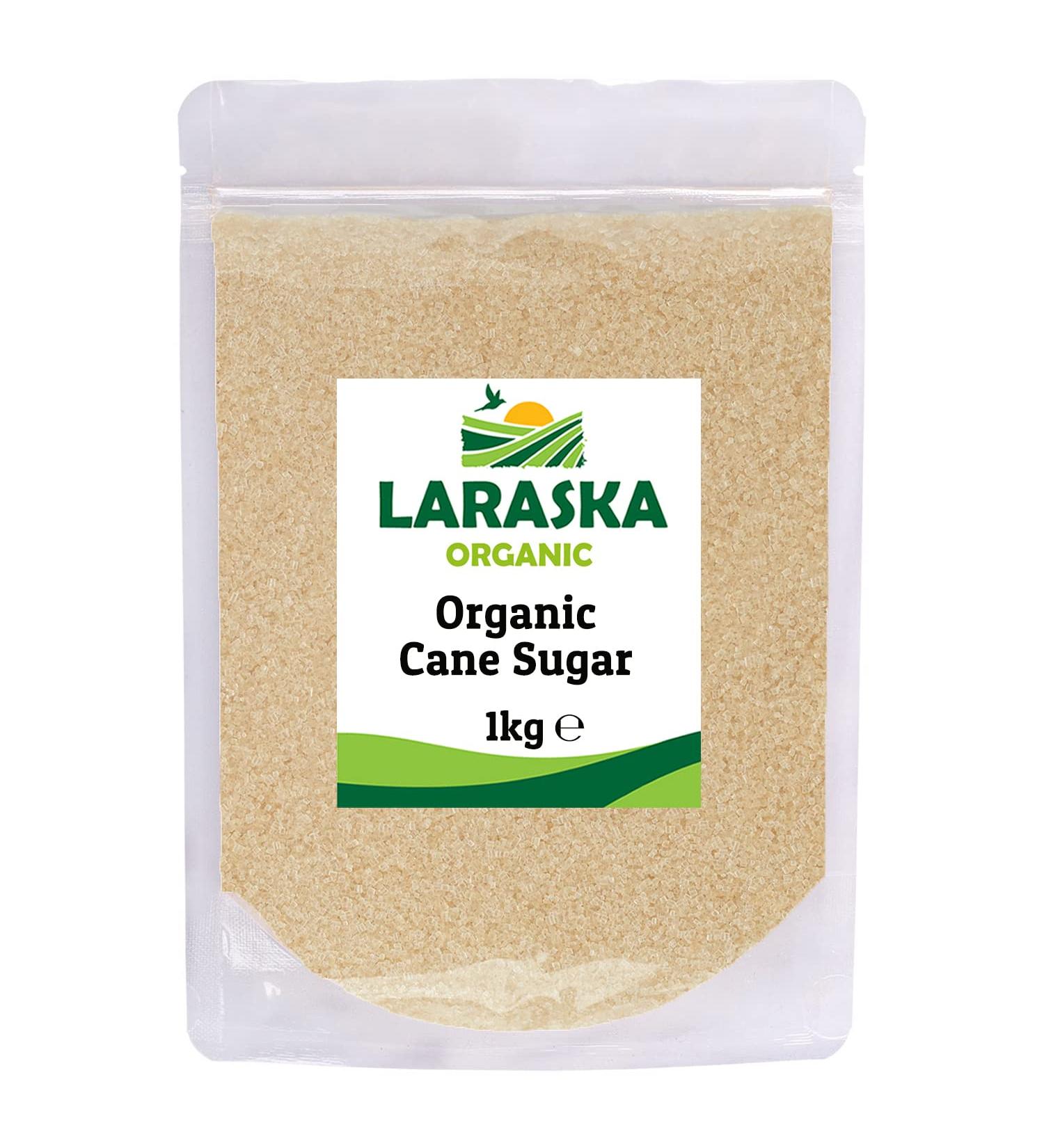 Organic Cane Sugar 1kg - Hot and Cold Drinks Coffee Cooking Baking Vegan Certified Organic