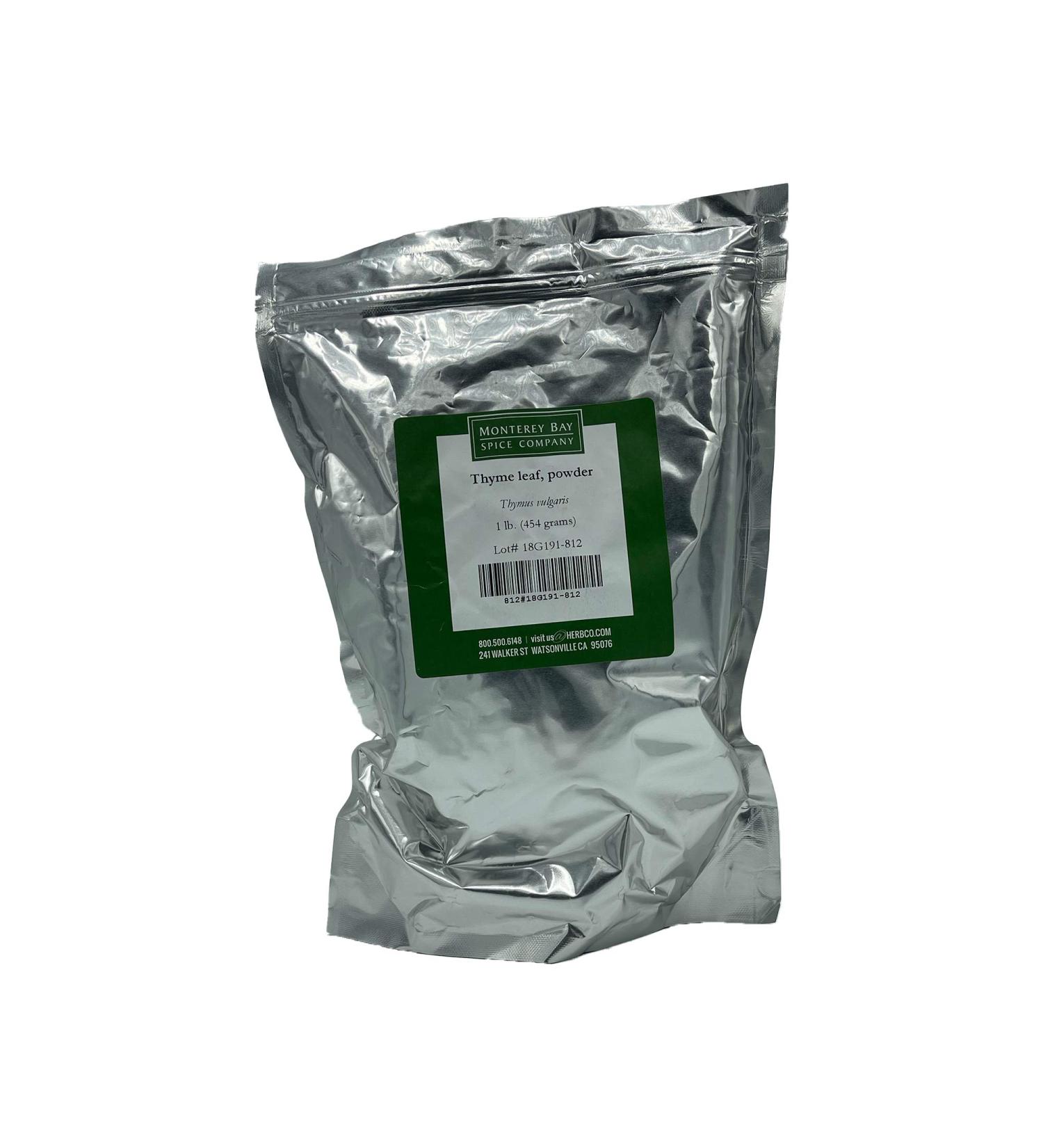 Thyme Leaf Powder - 1 LB Bulk Herb | Monterey Bay Herb Co | Mediterranean Herb for Cooking, Oils, Soaps & Creams - Buy Online on GoSupps.com