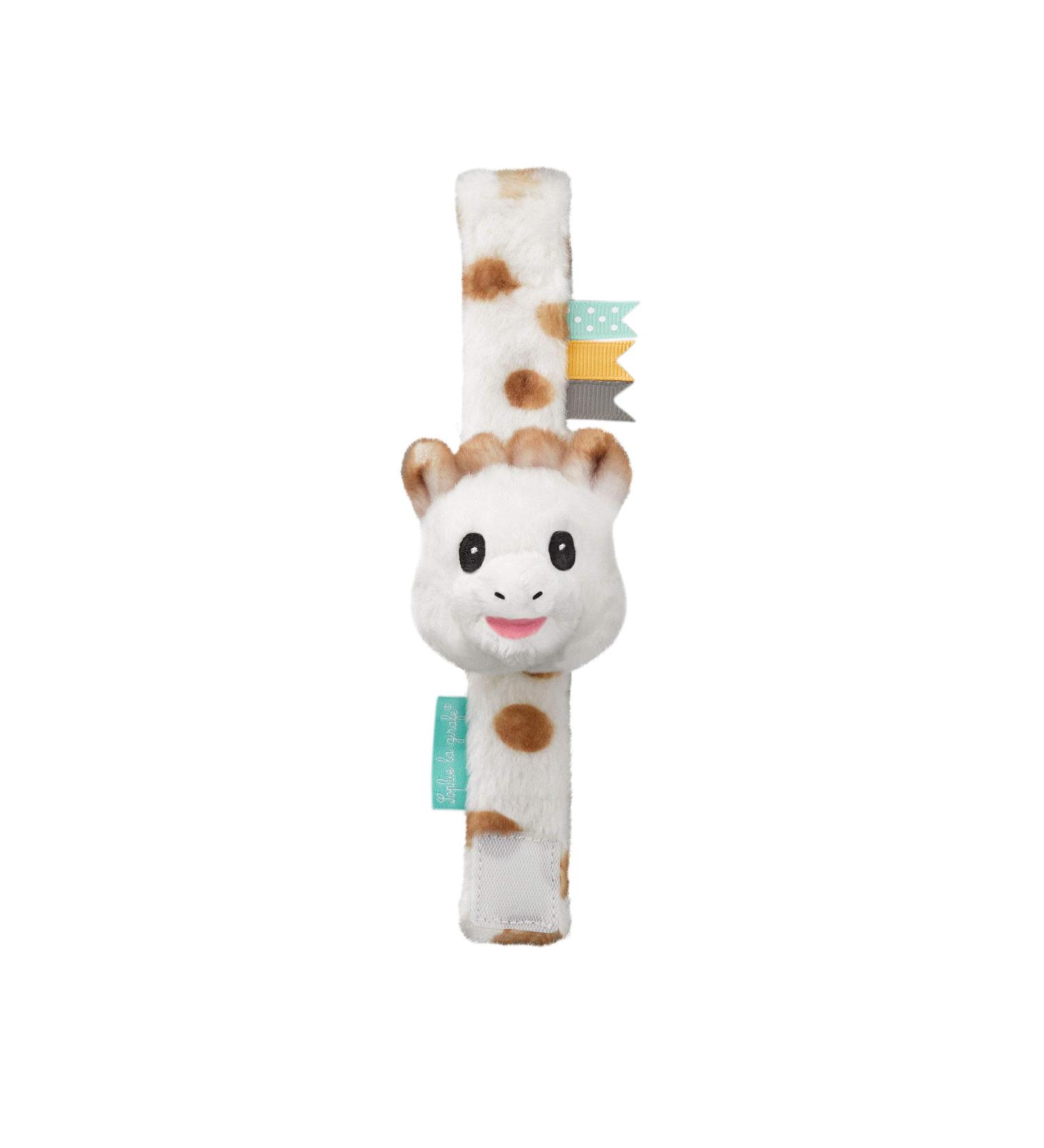 Vulli Sophie The Giraffe Sweetie Strap Rattle - White/Brown/Yellow - Buy Online on GoSupps.com