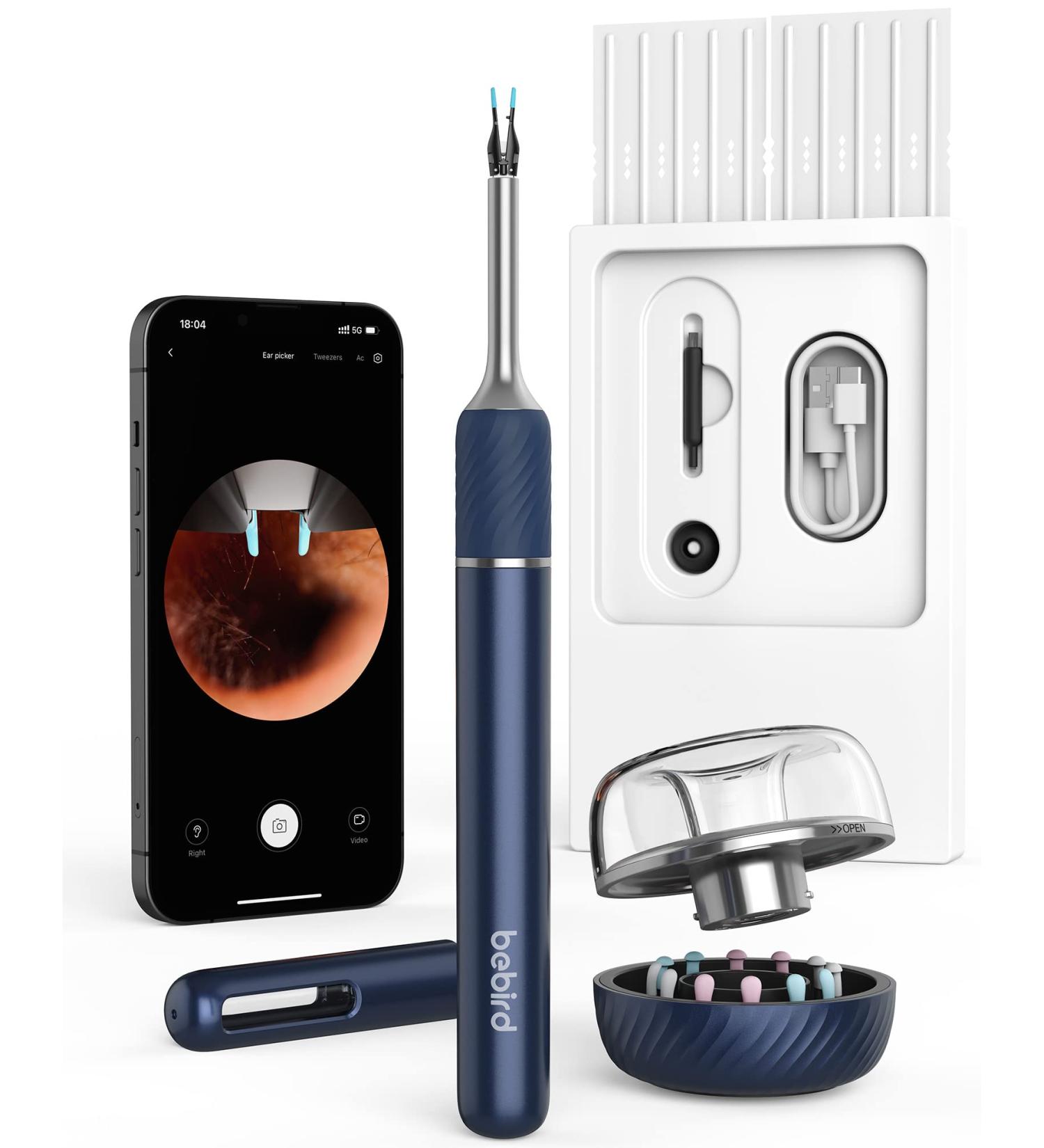 Buy Bebird WiFi Ear Wax Removal Tool Camera - 10MP Ear Cleaner with Gyroscope & 12 Tips for iPhone & Android - Buy Online on GoSupps.com