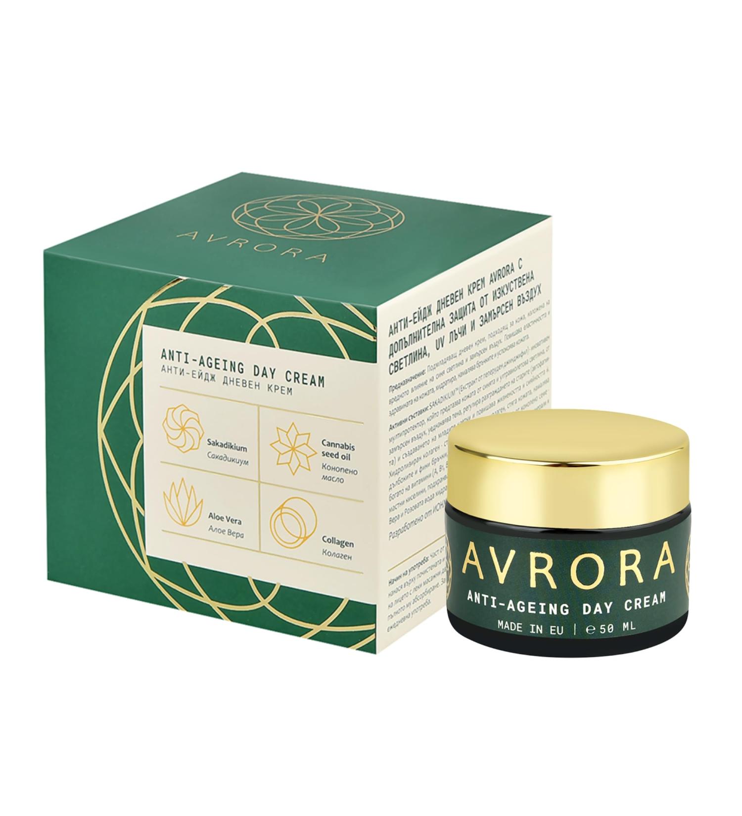  NOVA Cosmetics AVRORA Anti-Aging Face Cream Moisturizing Cream for Modern Skin Protection against Blue Light Screen UV and Environment with Natural Active Ingredients 50 ml - Buy Online on GoSupps.com