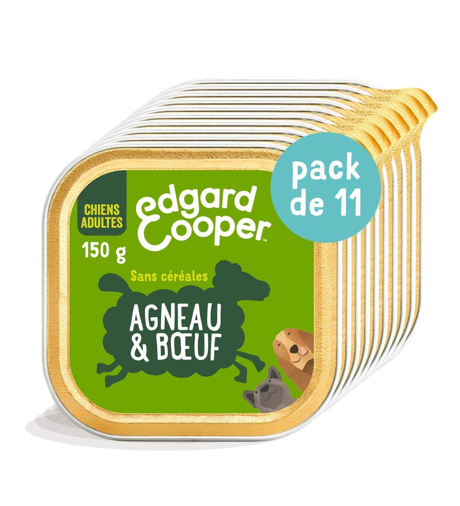 Edgard & Cooper Dog P t (Eagle & Beef 150g x 11) Grain Free Fresh Meat & Quality Protein Real Ingredients for Dogs Hypoallergenic No Added Sugars - Buy Online on GoSupps.com