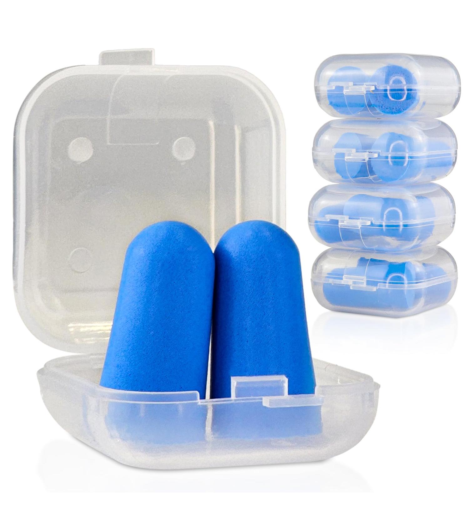 5 Pairs Foam Ear Plugs - Noise Cancelling & Comfortable for Sleeping, Working, Traveling, Studying - Buy Online on GoSupps.com