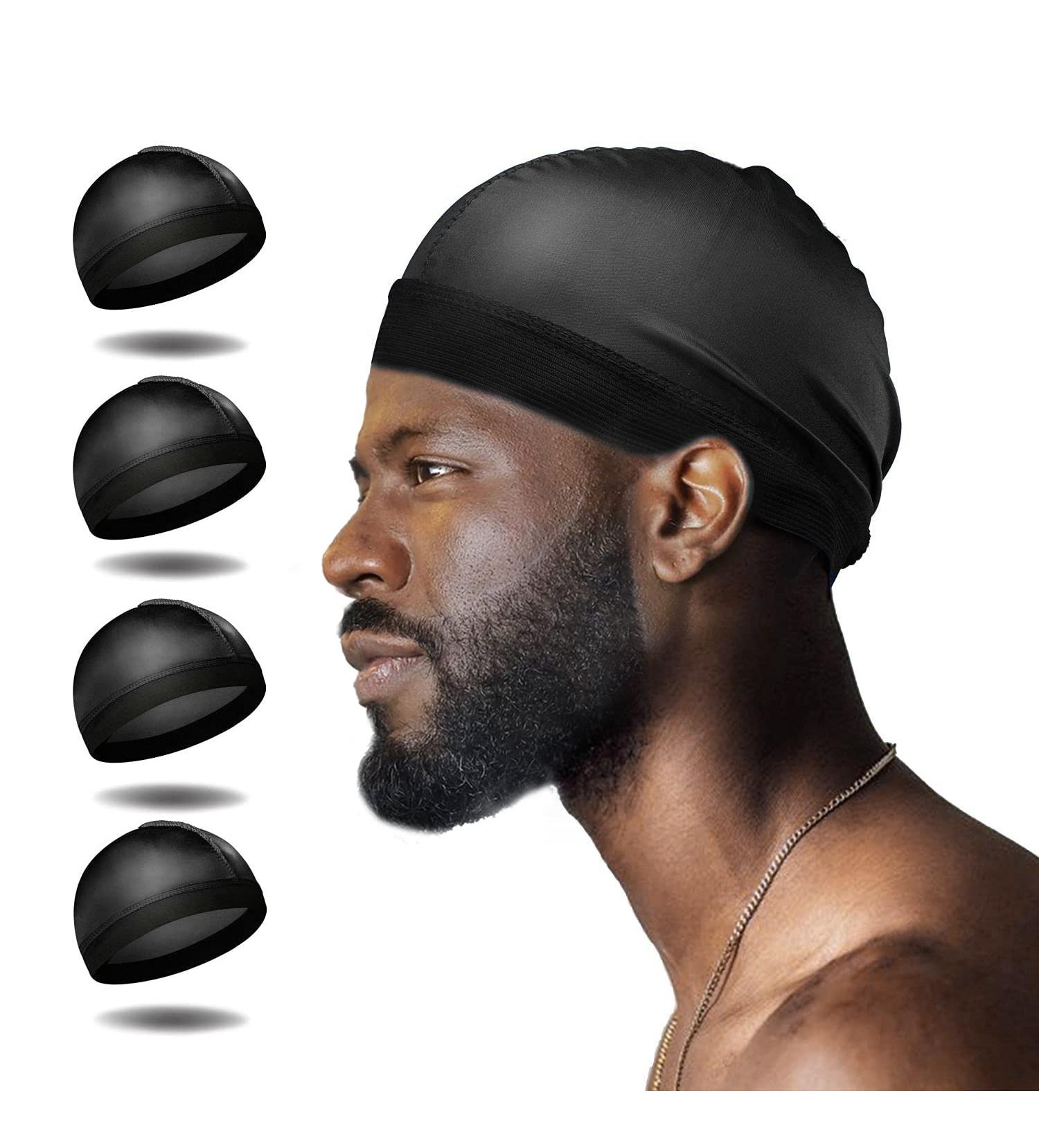BigEddie 4Pcs Silk Stocking Wave Caps Set for 360 Waves - Black - Buy Online on GoSupps.com