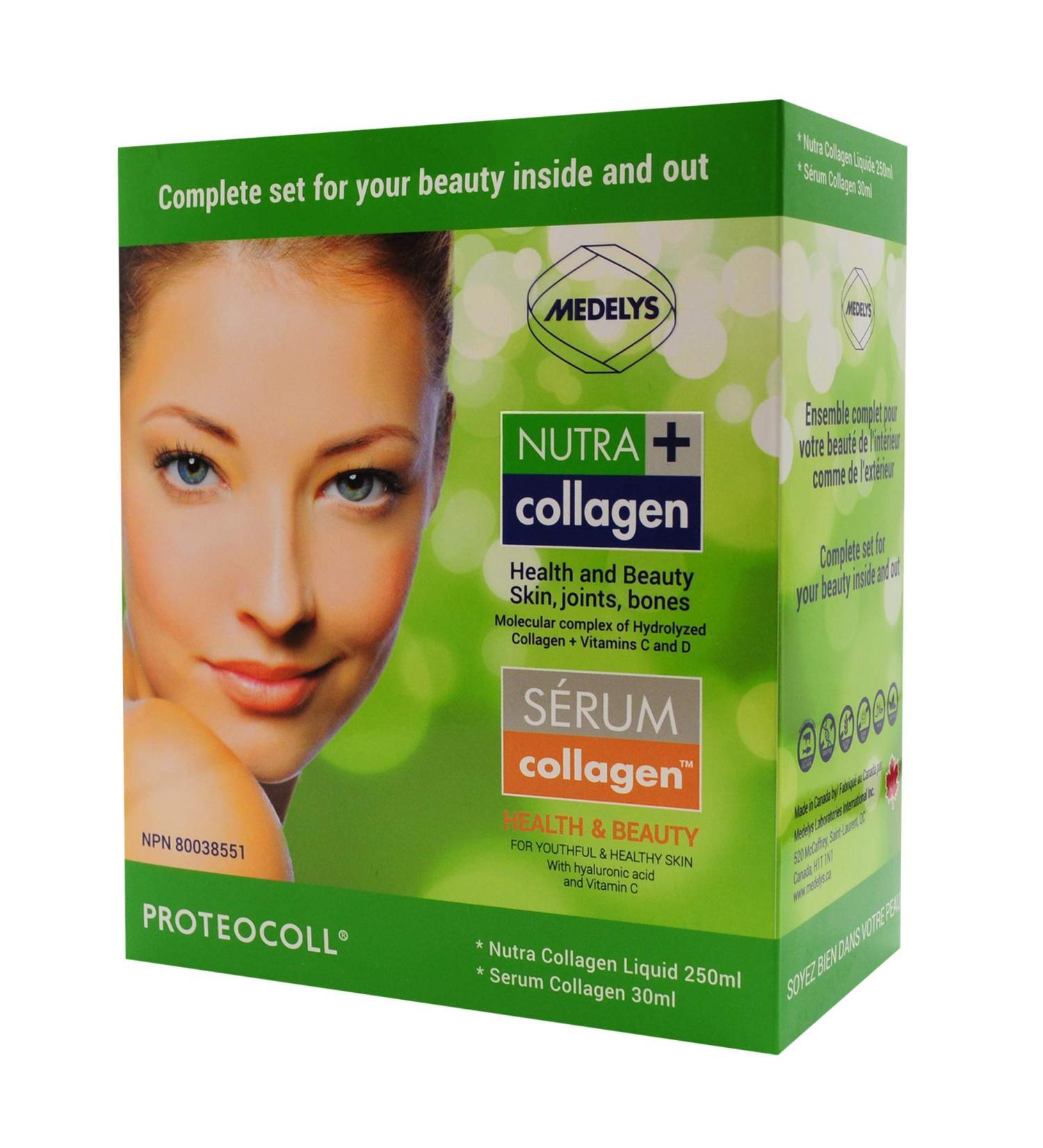 Gift Box for Beauty Care - Nutra Collagen 250 ml Plus Serum Collagen 30 ml - Buy Online on GoSupps.com