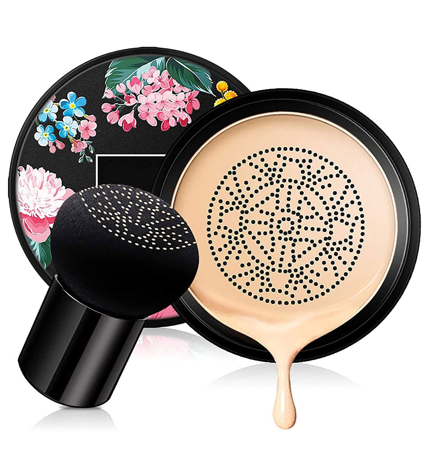 Mushroom Head Air Cushion BB Cream Concealer for Lasting Nude Makeup - Moisturizing & Brightening CC Liquid Foundation - Natural Makeup Base Primer for Even Skin Tone - Buy Online on GoSupps.com
