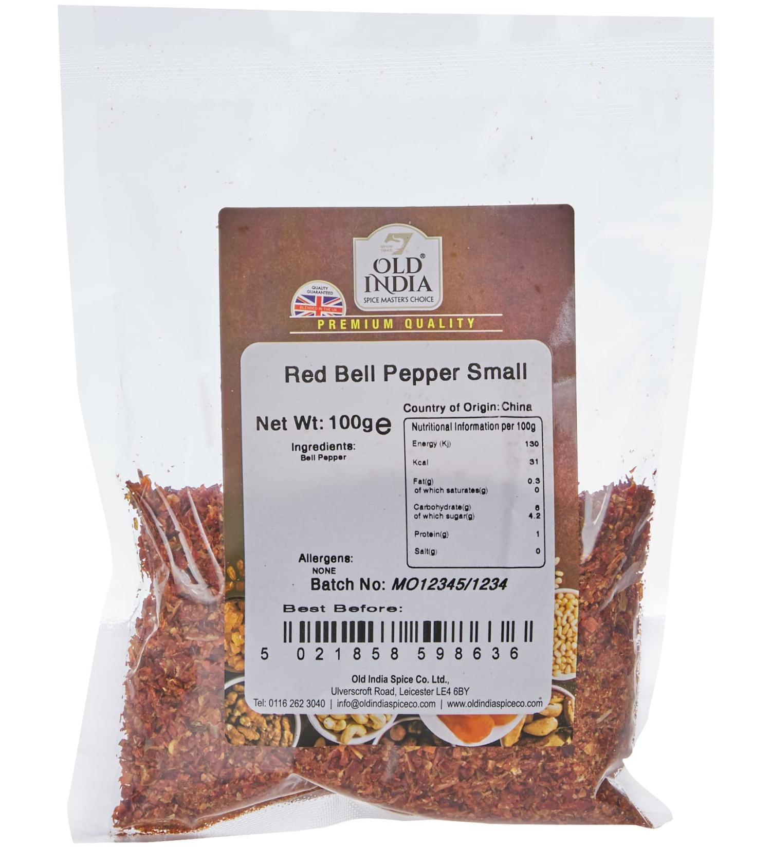 Old India Red Bell Pepper Small 100g - Buy Online on GoSupps.com