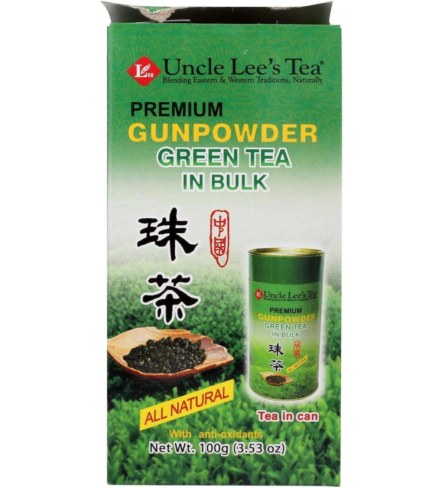 Uncle Lee's Tea Premium Gunpowder Green Bulk 120g - Buy Online on GoSupps.com