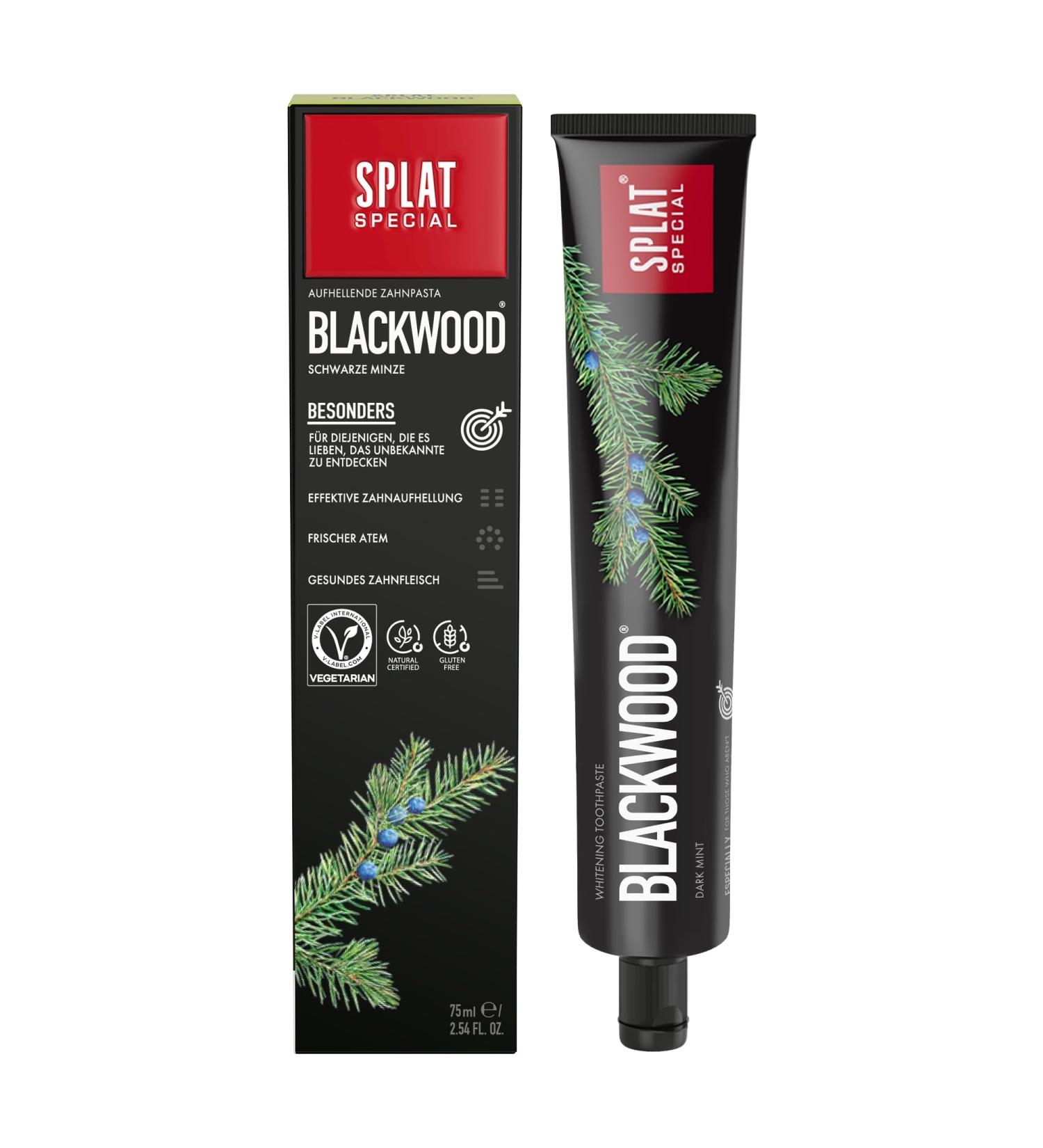  SPLAT SPLAT Blackwood Activated Charcoal Whitening Toothpaste | Suitable for Vegetarians SLES Free 75g - Buy Online on GoSupps.com