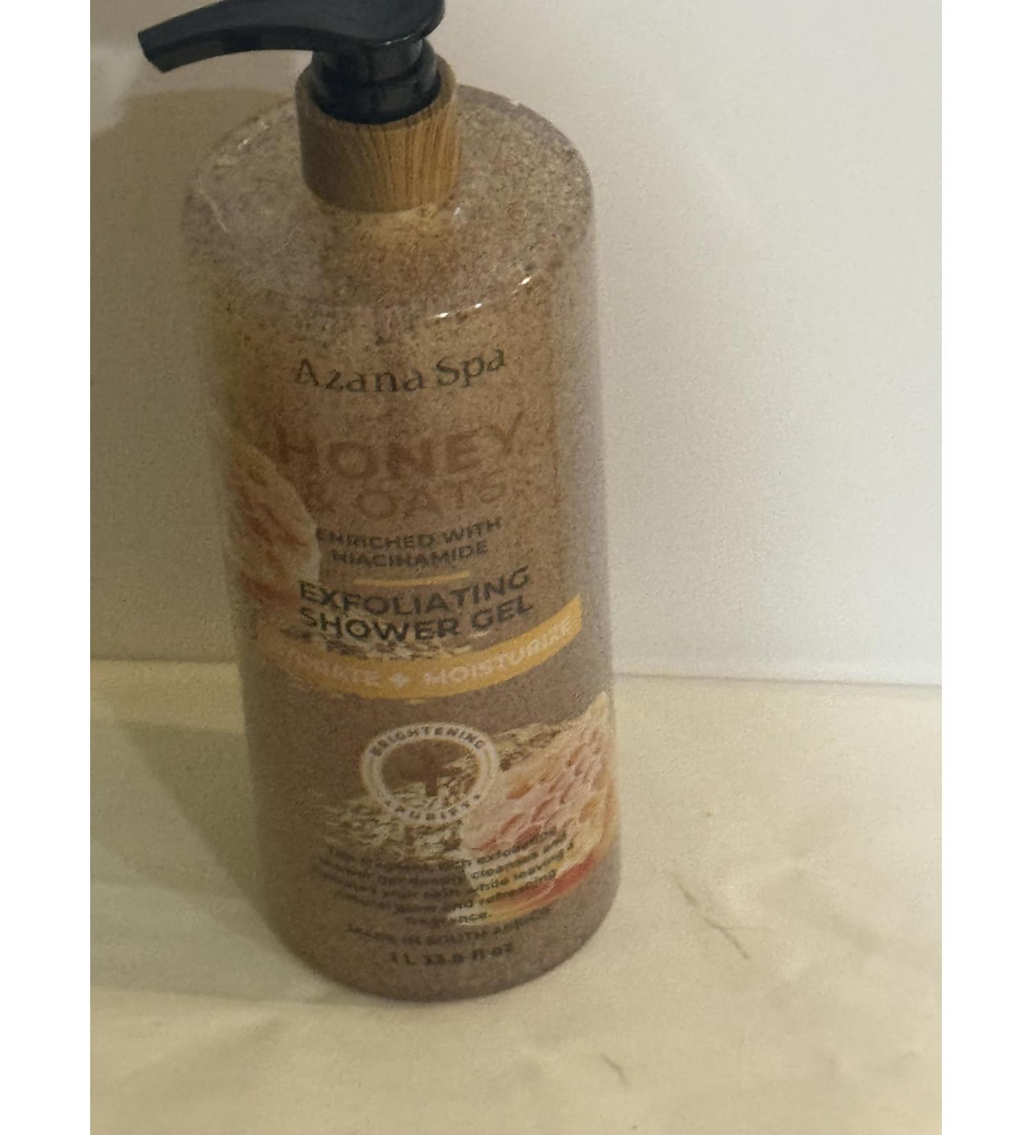 Natural Honey & Oats Exfoliating Body Wash with Niacinamide Moisturizing Shower Gel 33.8 Fl Oz