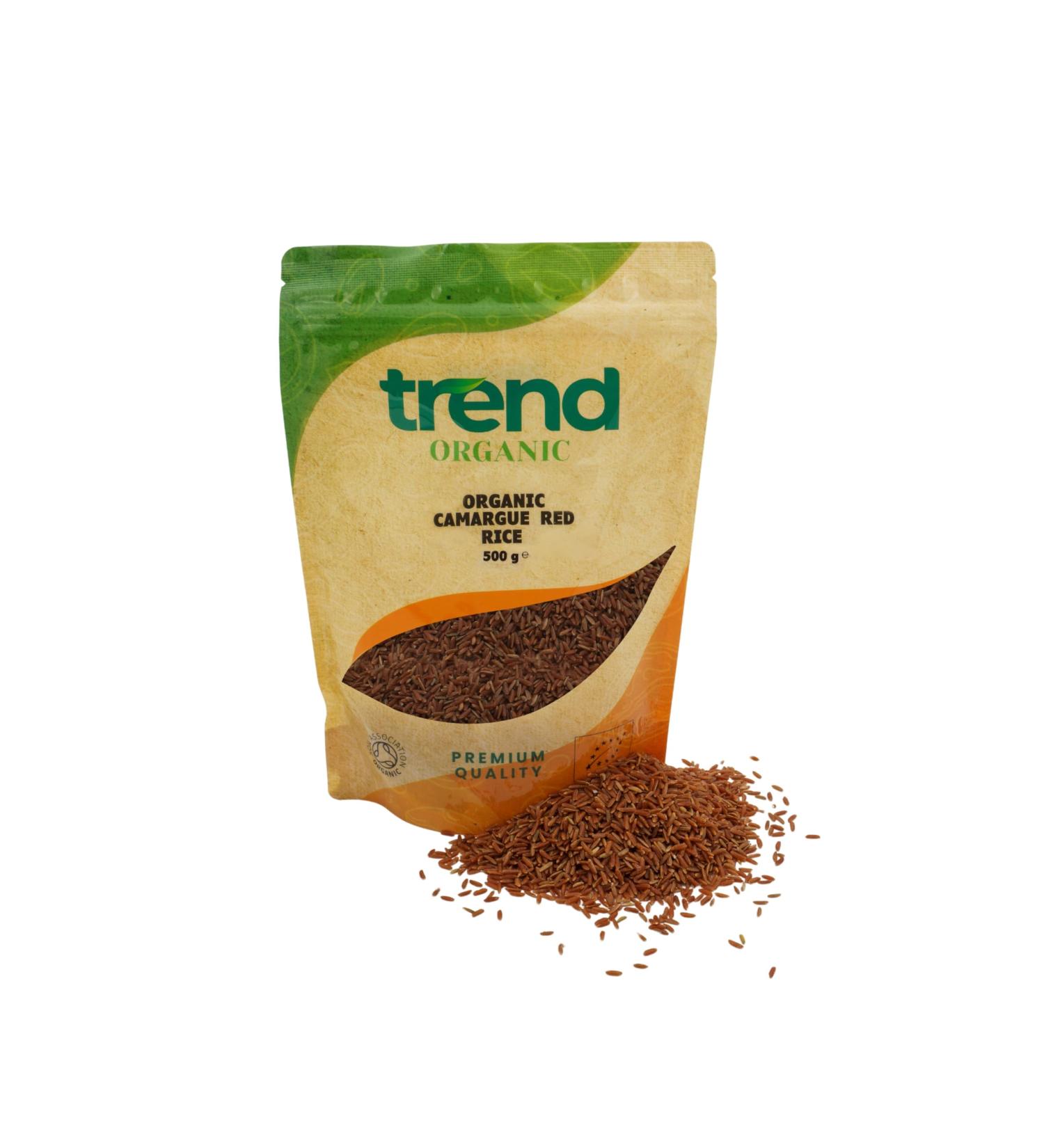 Organic Camargue Red Rice 500g: High Protein & Fibre | Certified Organic, Vegan, Non-GMO, Raw - No Preservatives or Additives - Buy Online on GoSupps.com