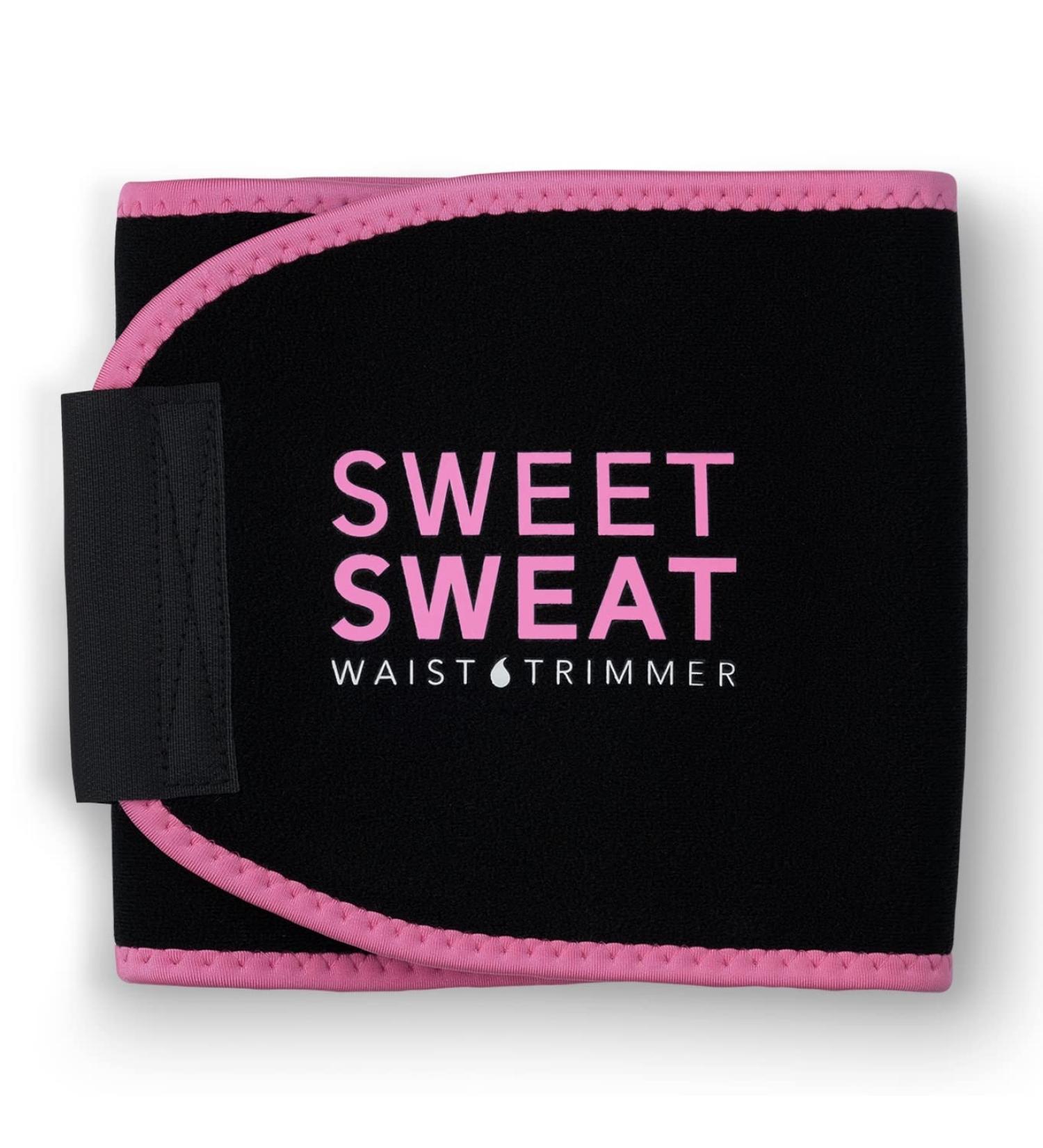 Sweet Sweat Waist Trimmer Belt - Small Black & Pink | Sports Research - Buy Online on GoSupps.com