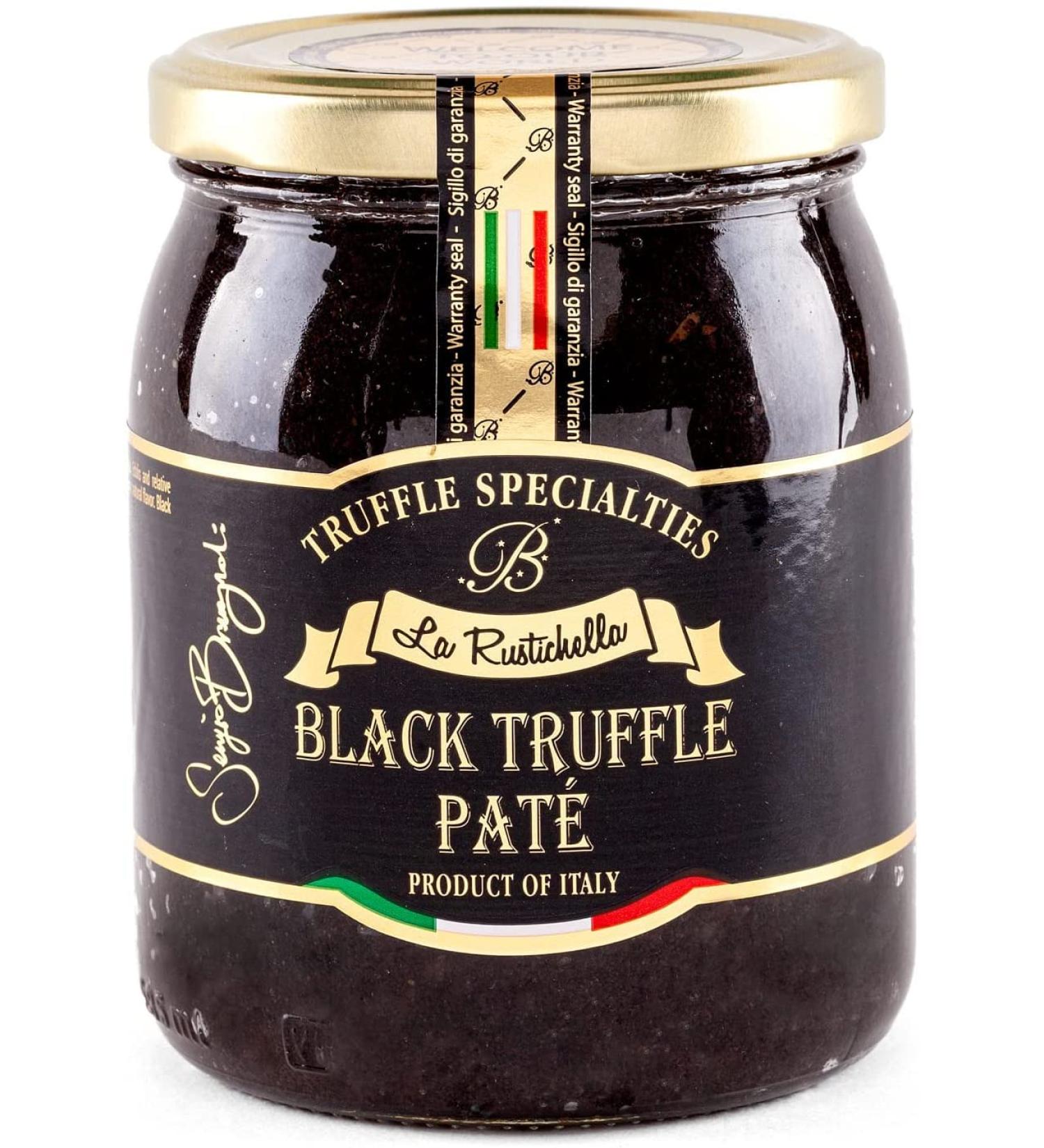 La Rustichella Black Truffle Pate Large 500g - Vegan, Gluten-Free, Cholesterol-Free - 17.64 OZ - Buy Online on GoSupps.com