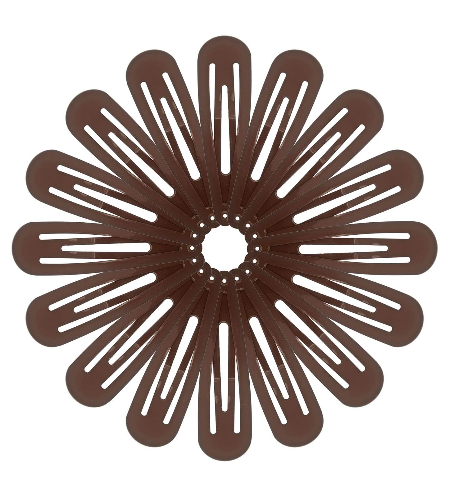 16 Pcs Big Hair Clips for Women - 2.8 Barrettes for Thick Hair in Brown - Buy Online on GoSupps.com