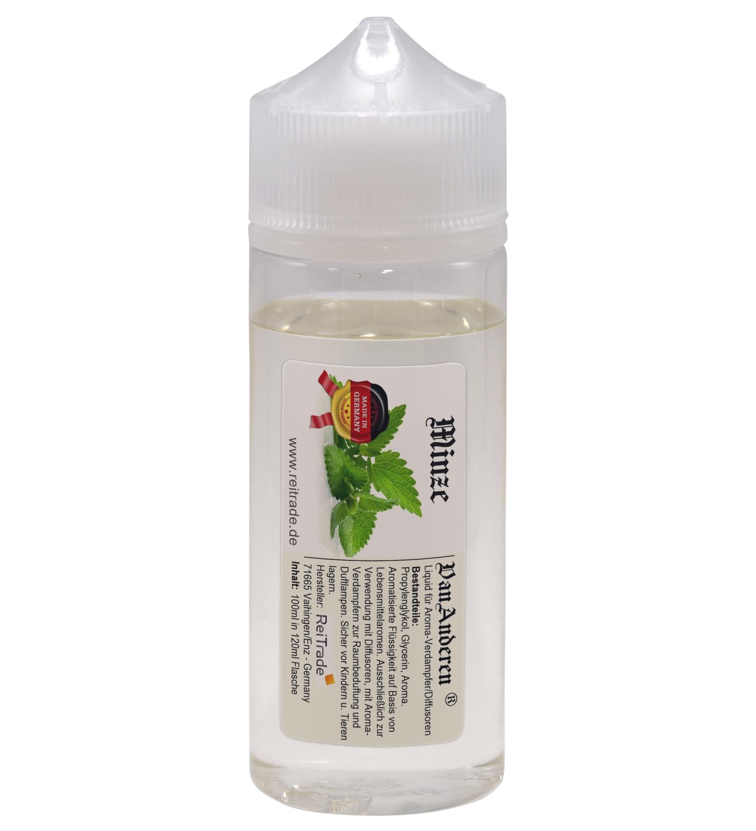 100 ml VanAnderen Liquid for aroma vaporizers and diffusers in chubby bottle mint
