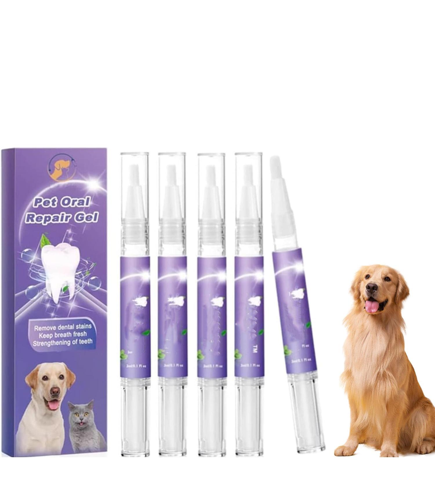 Pet Oral Repair Gel dog dental gel Pet Oral Restoration Gel Pet Breath Freshener Gel Care Cleaner Keep Your Pet Oral Healthy Pet Breath Freshener For Dogs & Cats a (5Pcs) 1 g (Pack of 1) - Buy Online on GoSupps.com