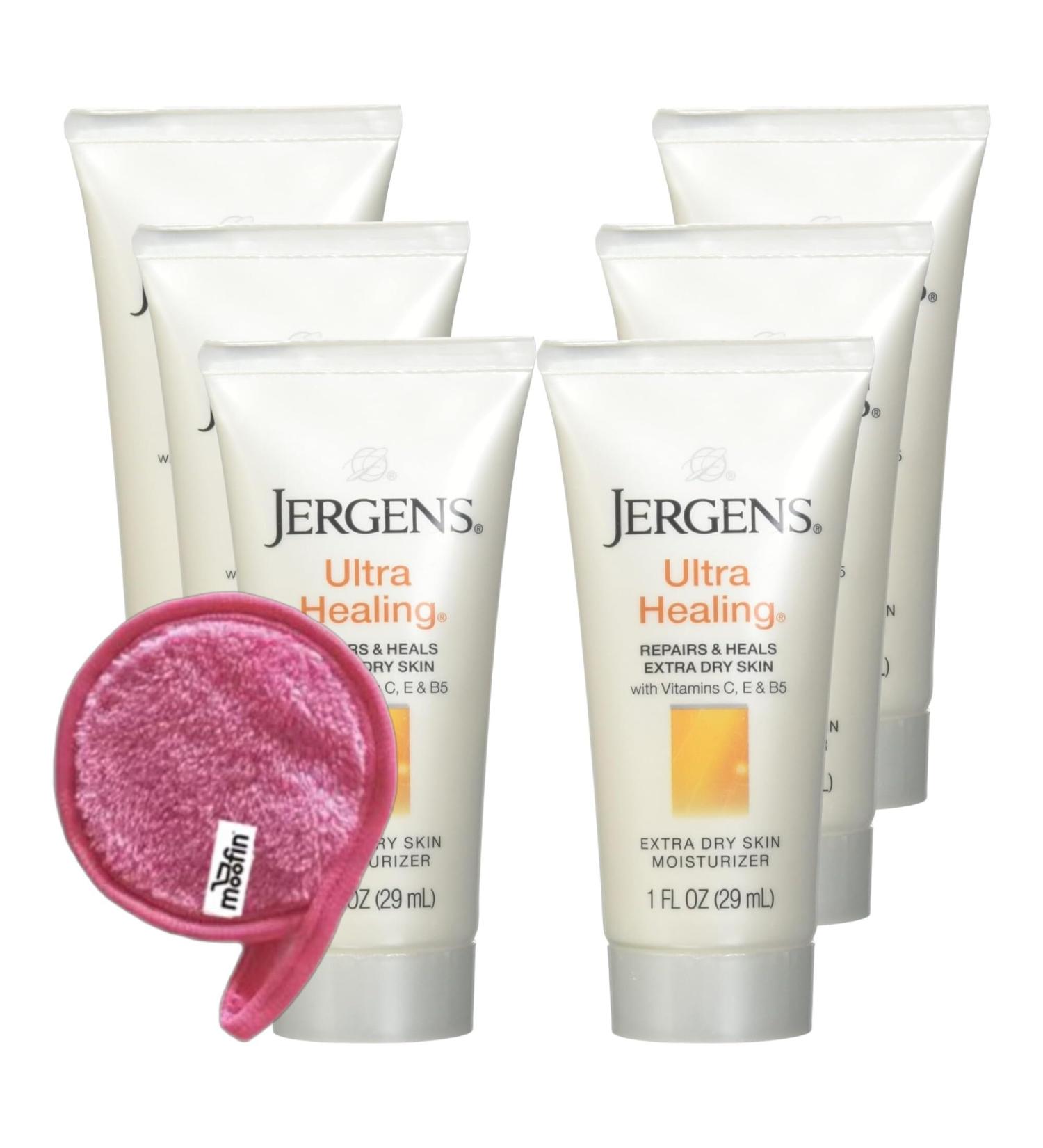 Ultra Healing Lotion 1 Oz - Lightweight Moisturizer for Dry Skin with Vitamins C E B5 & Hydralucence Blend | Includes Makeup Cleansing Cloth | Pack of 6 - Shop Now - Buy Online on GoSupps.com