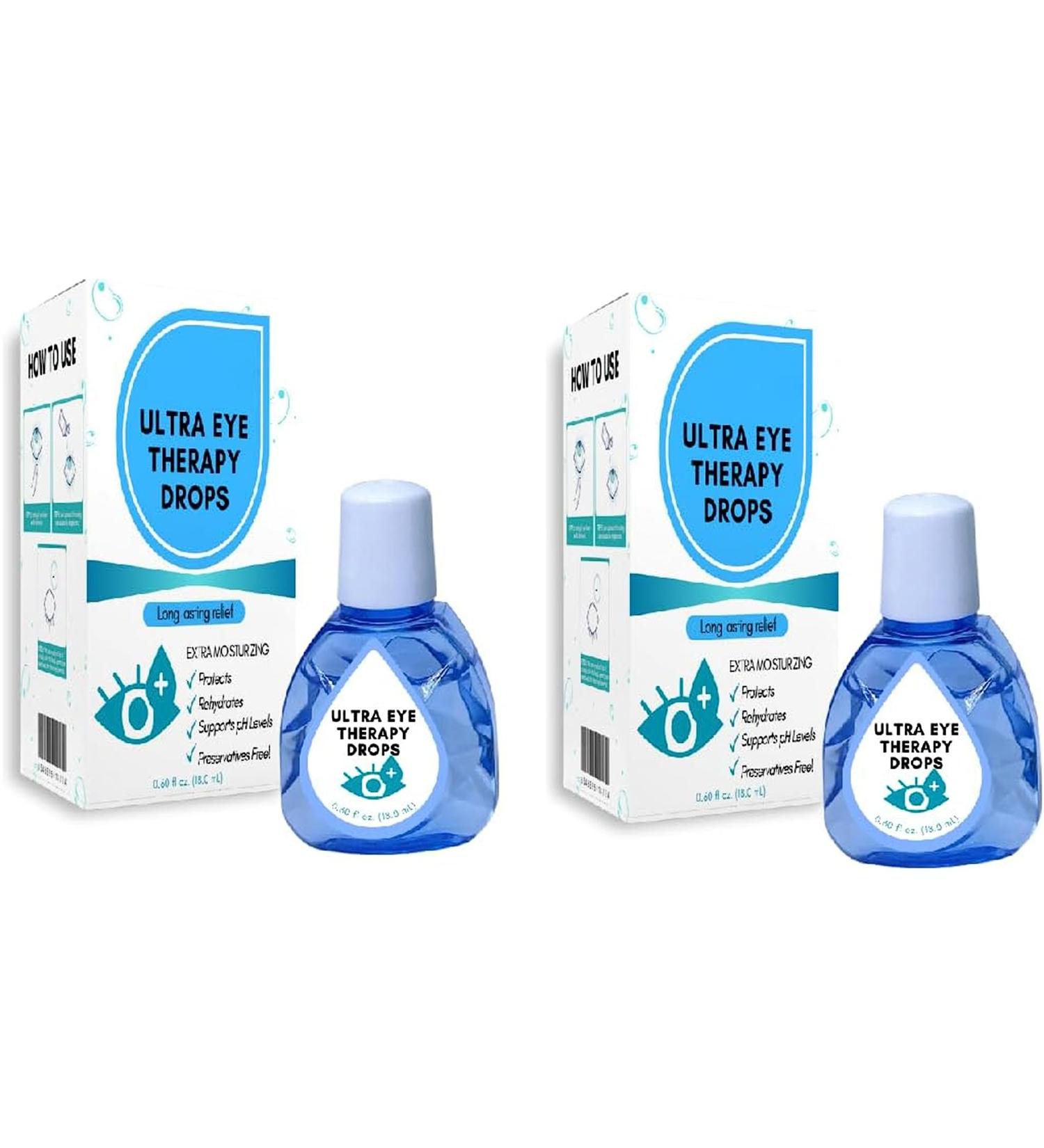 Ultra Eye Therapy Drops - Soothing Eye Care Liquid for Eye Fatigue & Cloudy Vision - 2PC - Buy Online on GoSupps.com