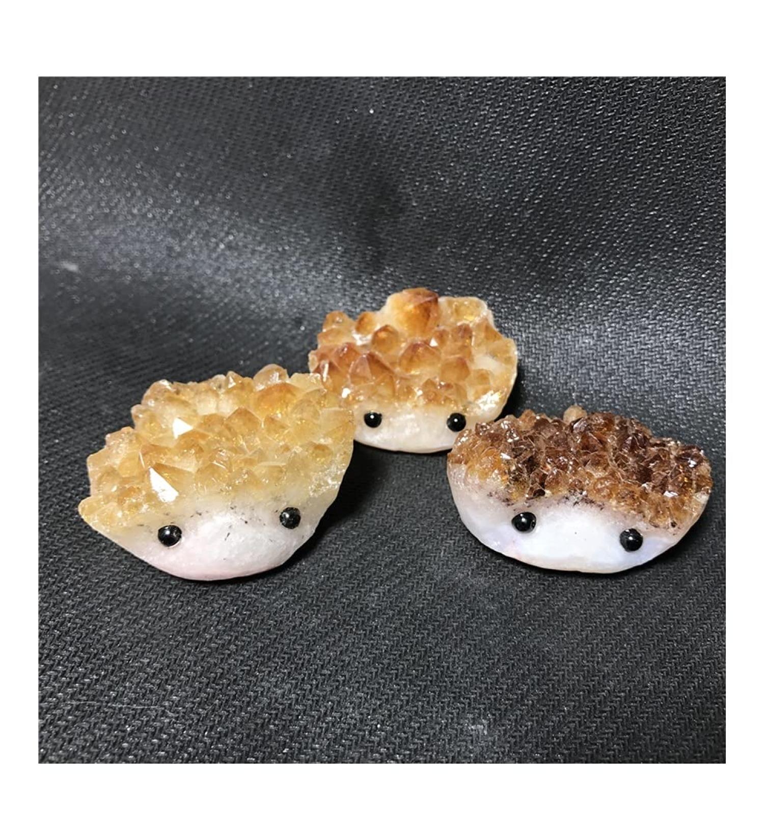 Beautiful Natural Citrine Quartz Hedgehog Crystal Stone Flower Metaphysical raw Stone for Decoration Wholesale JIZTGEDM - Buy Online on GoSupps.com