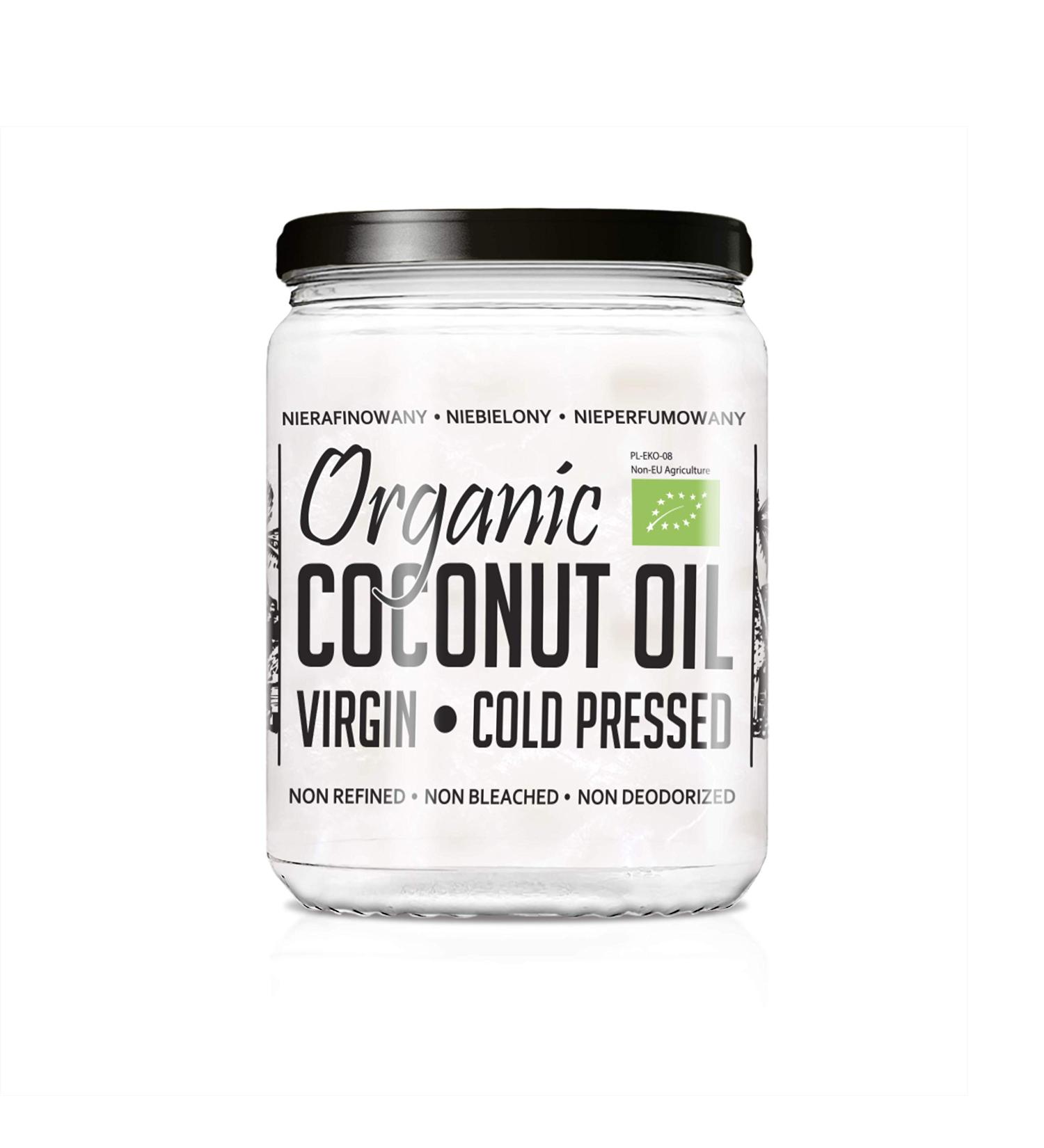 Buy Organic Extra Virgin Coconut Oil - 500ml | Cold-Pressed Unrefined 100% Pure & Natural - Ideal for Cooking & Skincare - Buy Online on GoSupps.com