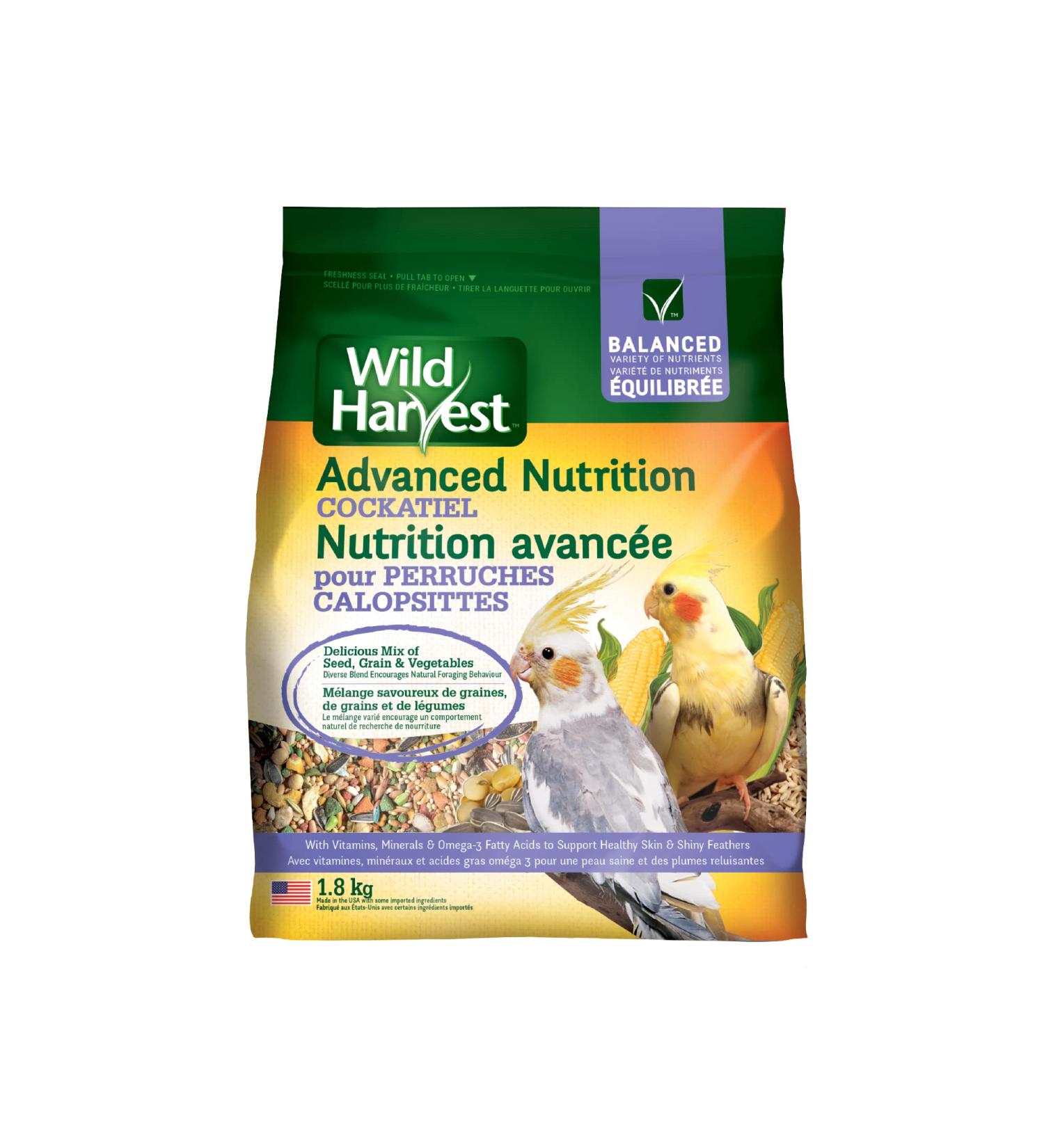 Wild Harvest Advanced Nutrition Diet Cockatiel 4lb 1 g (Pack of 1) Wild Harvest Advanced Nutrition Diet Cockatiel